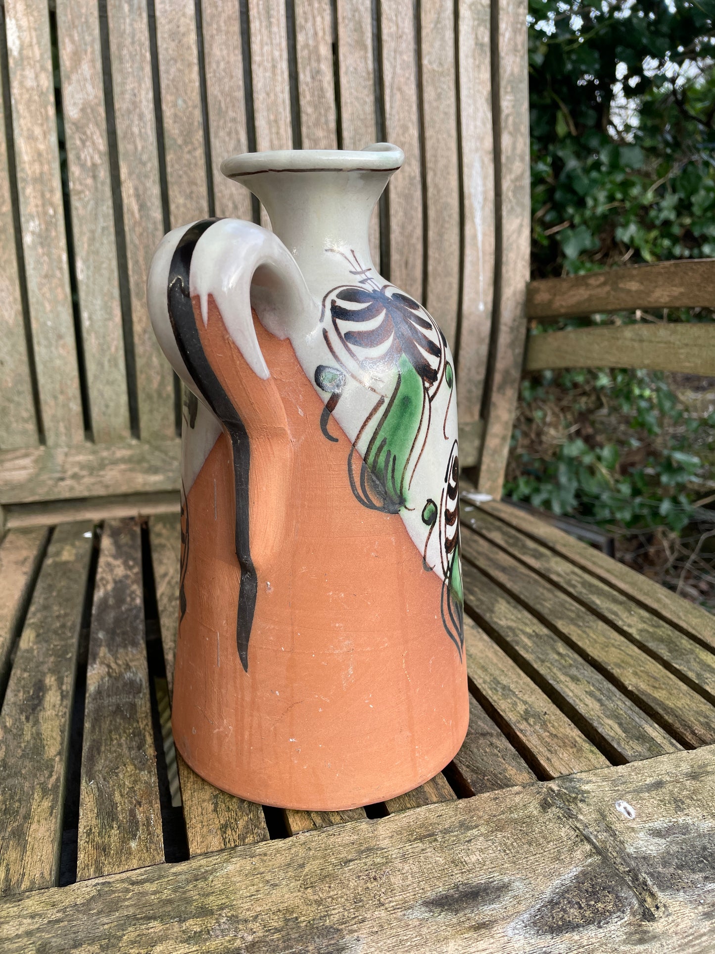 Spanish Domingo Punter Teruel R.10  Sangria pottery jug 25cm tall