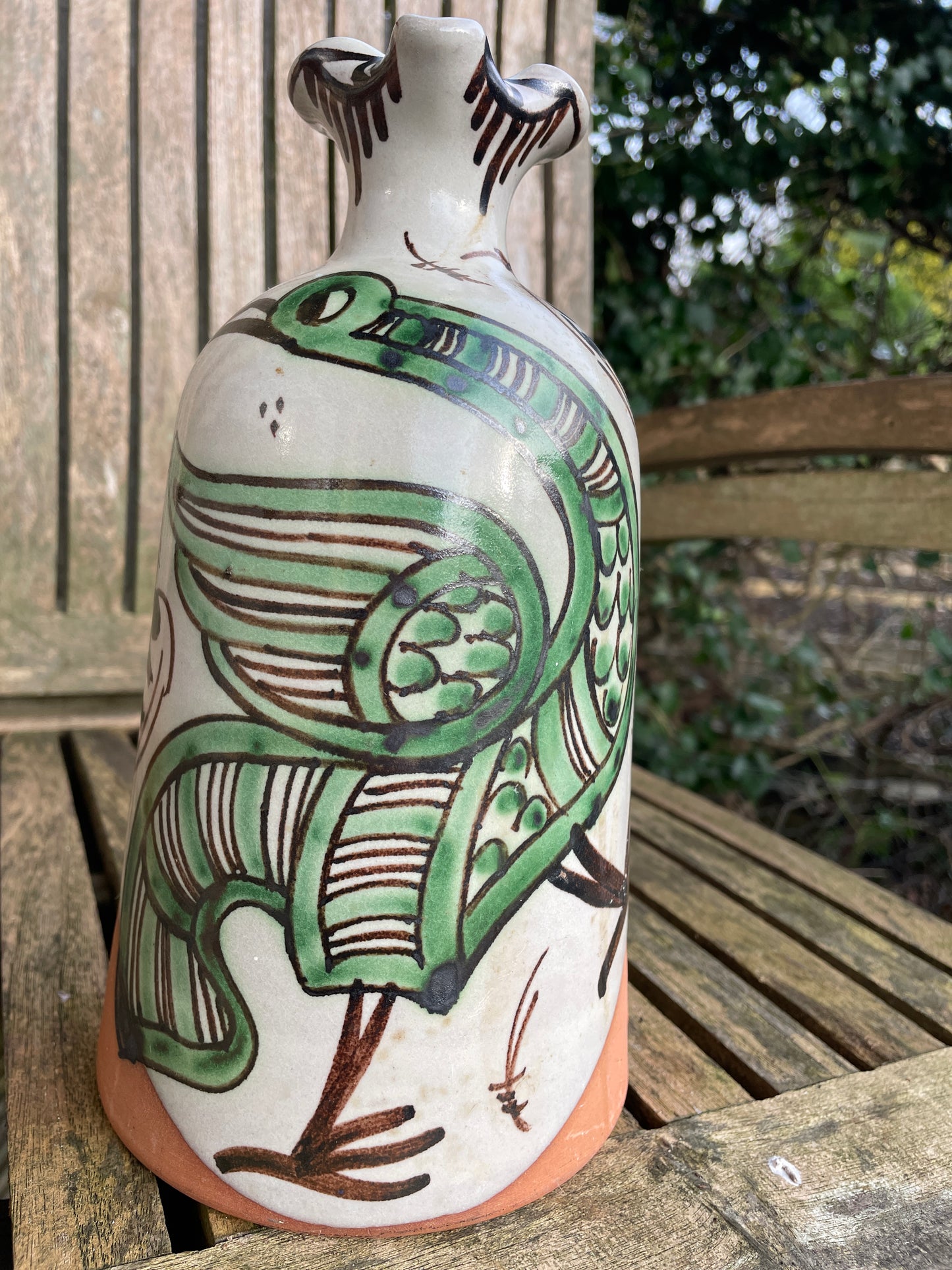 Spanish Domingo Punter Teruel R.10  Sangria pottery jug 25cm tall