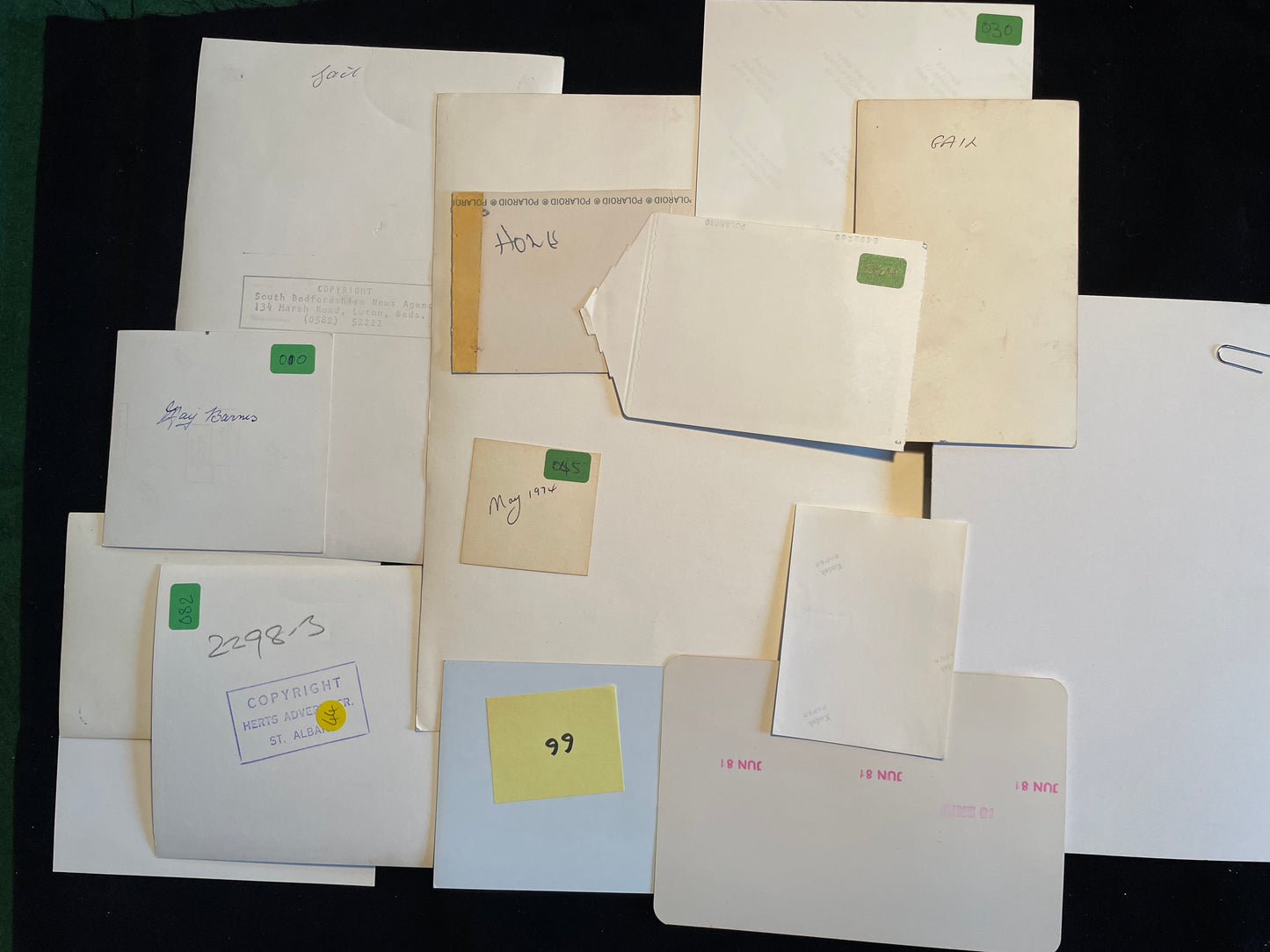 Unique personal collection No. 22 of Eric Morecambe’s family photos from his private study