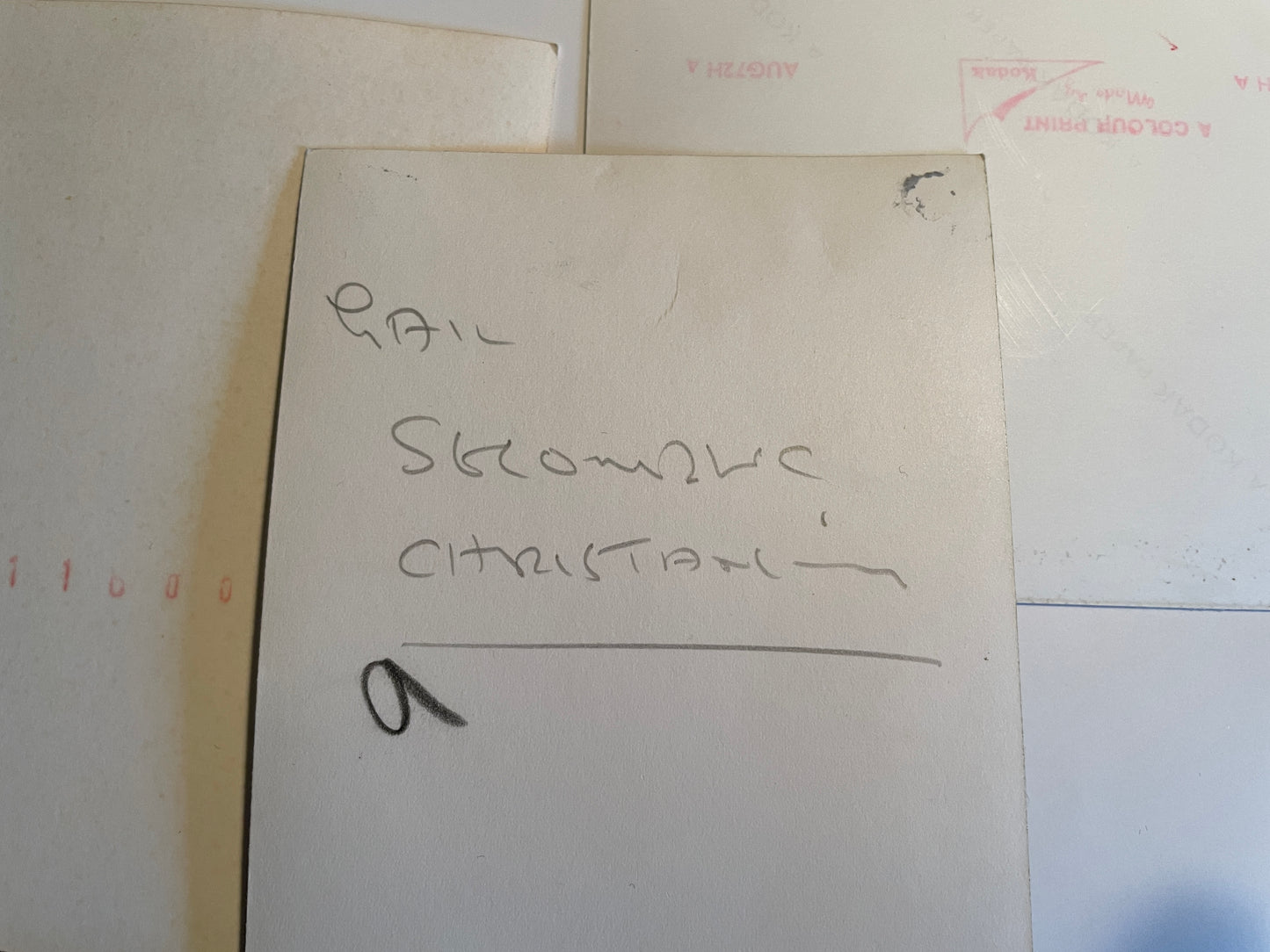 Unique personal collection No. 16 of Eric Morecambe’s family photos from his private study