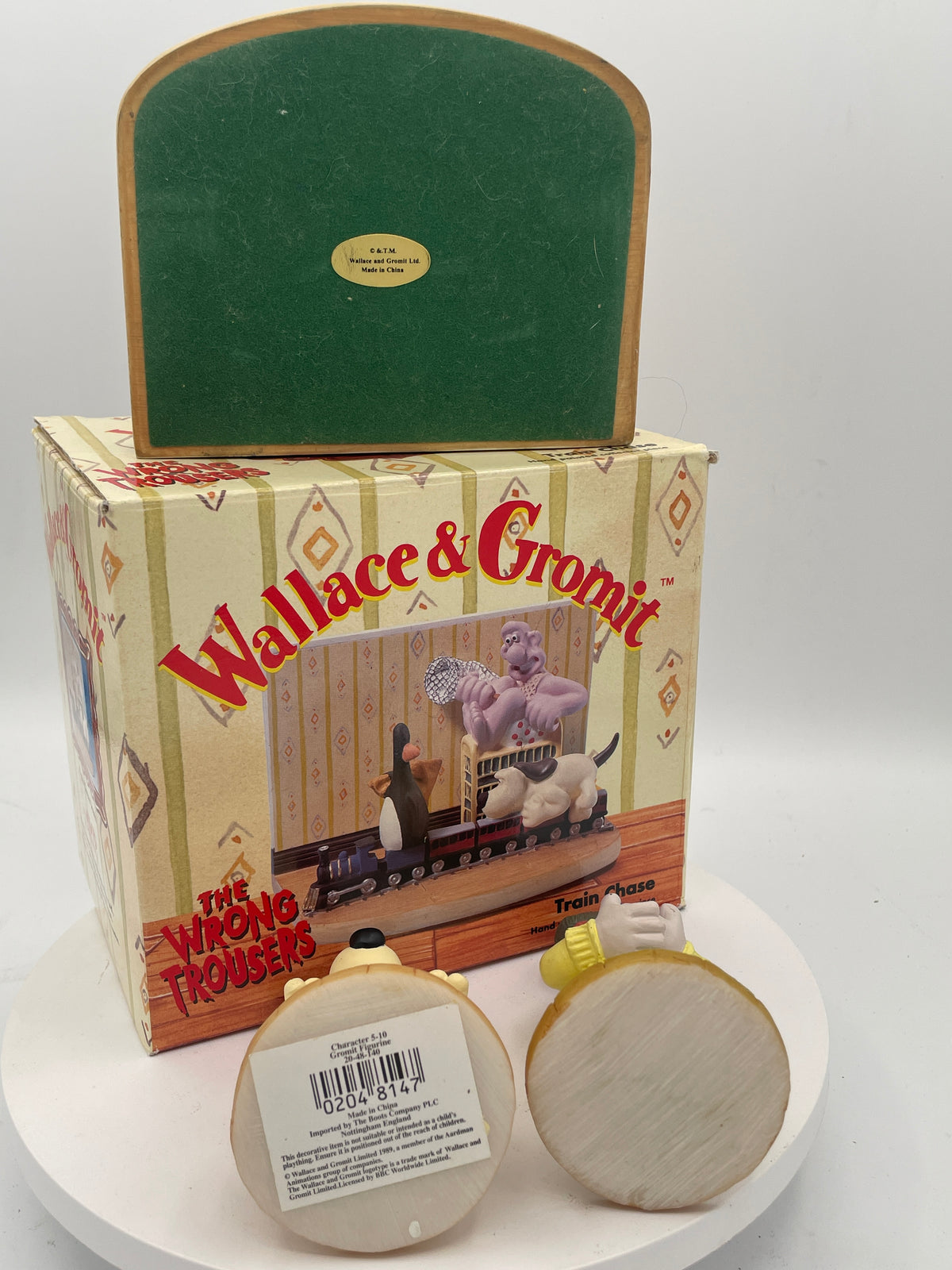 Wallace & Gromit The Wrong Trousers Train Chase Boxed Scene & Figures x3 Set