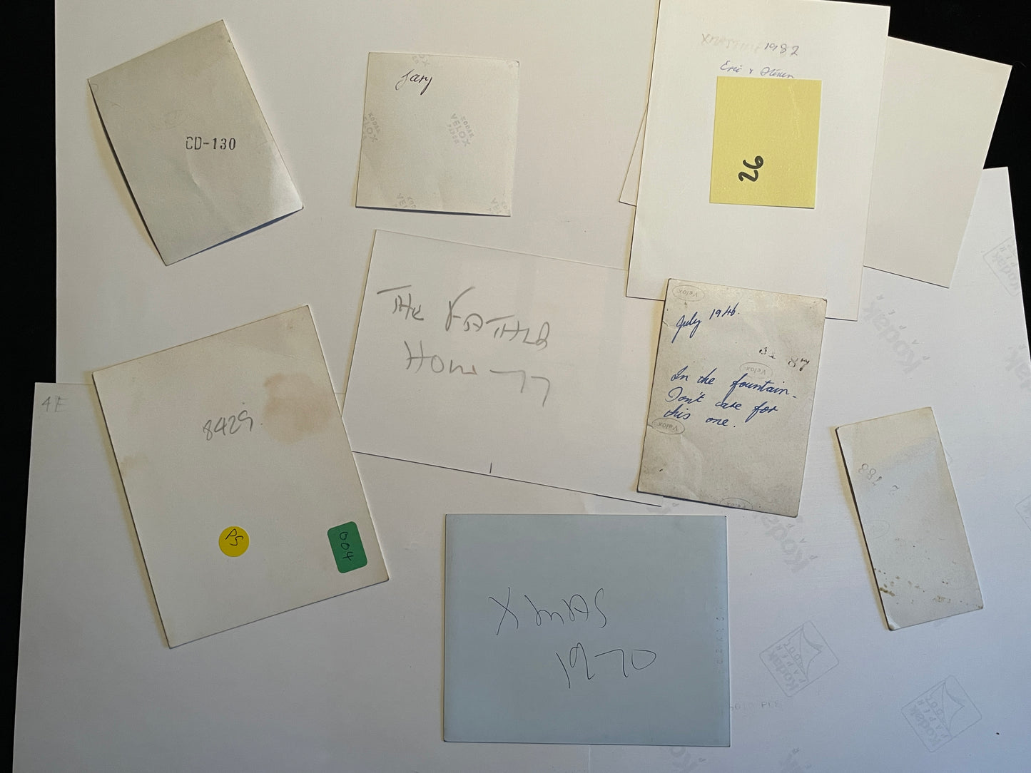 Unique personal collection No. 7 of Eric Morecambe’s family photos from his private study