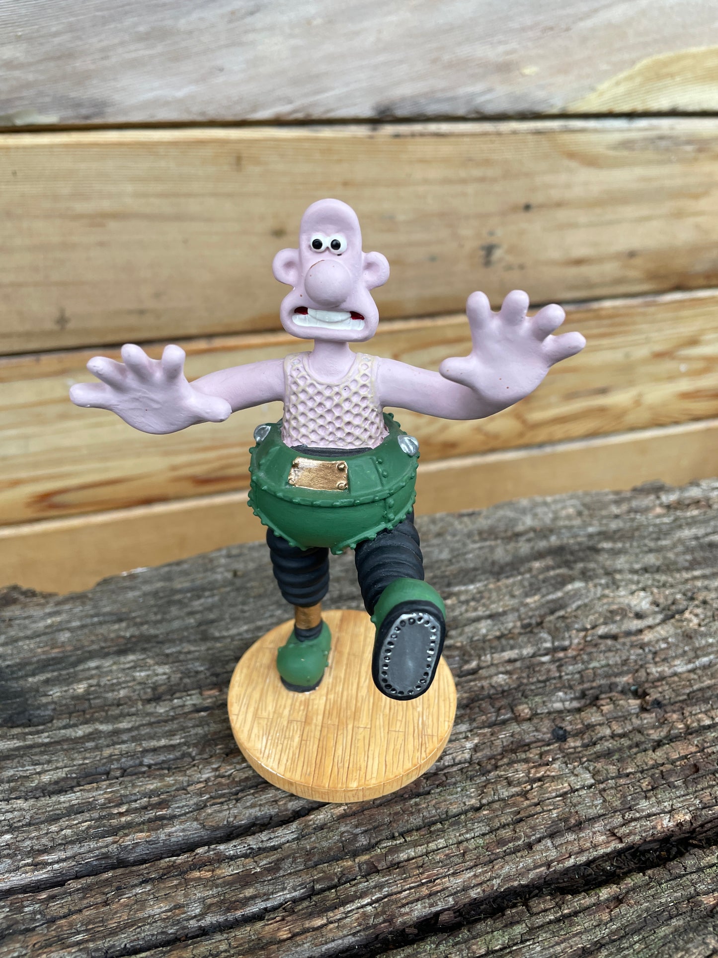 Original Wallace and Gromit Wrong Trousers Wallace figurine 1993 12cm tall
