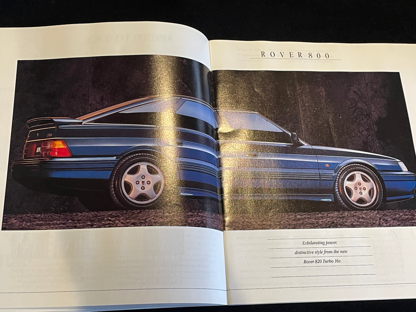 Original vintage Rover cars sales brochure featuring Mini, Rover 800, 400, 200 Montego and Maestro 1990/91