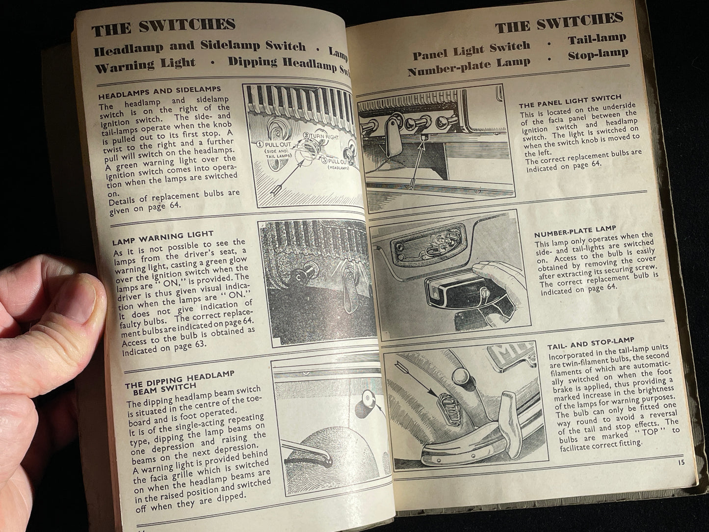 Original Morris Minor Series II operation manual 4th edition