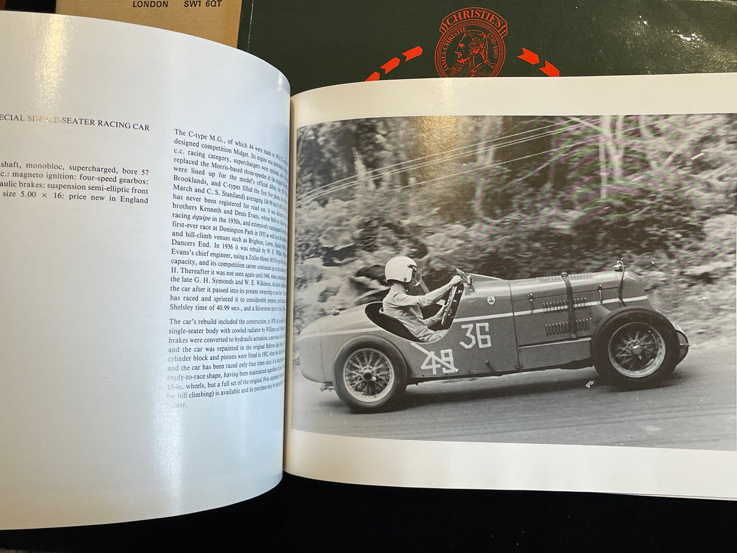 Two Christie's automobile auction admission catalogues 1981 and 83