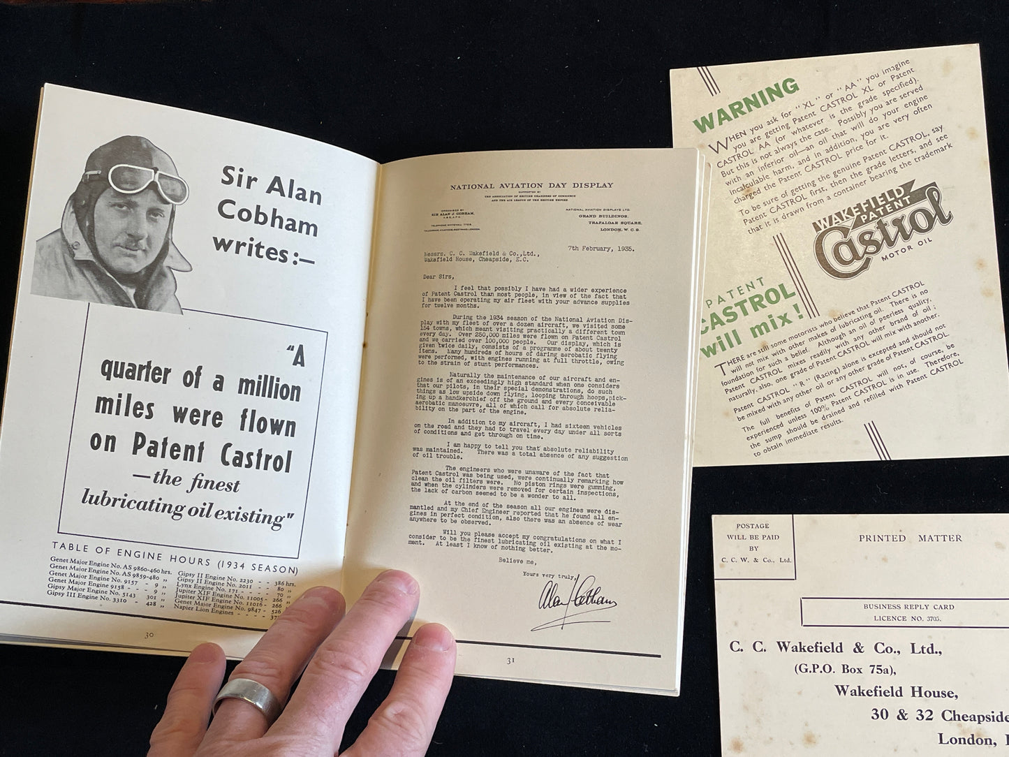 Original early Castrol oil brochure - early rare Automotive memorabilia 20x13cm
