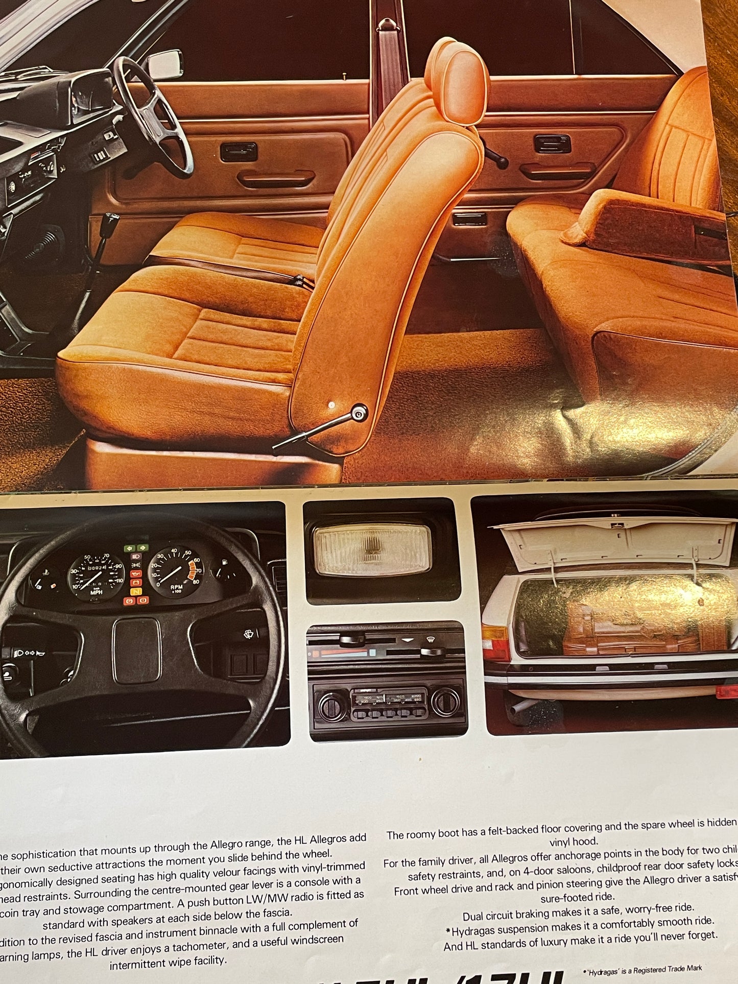 Original Austin Morris Allegro 3 brochure and price list 1979