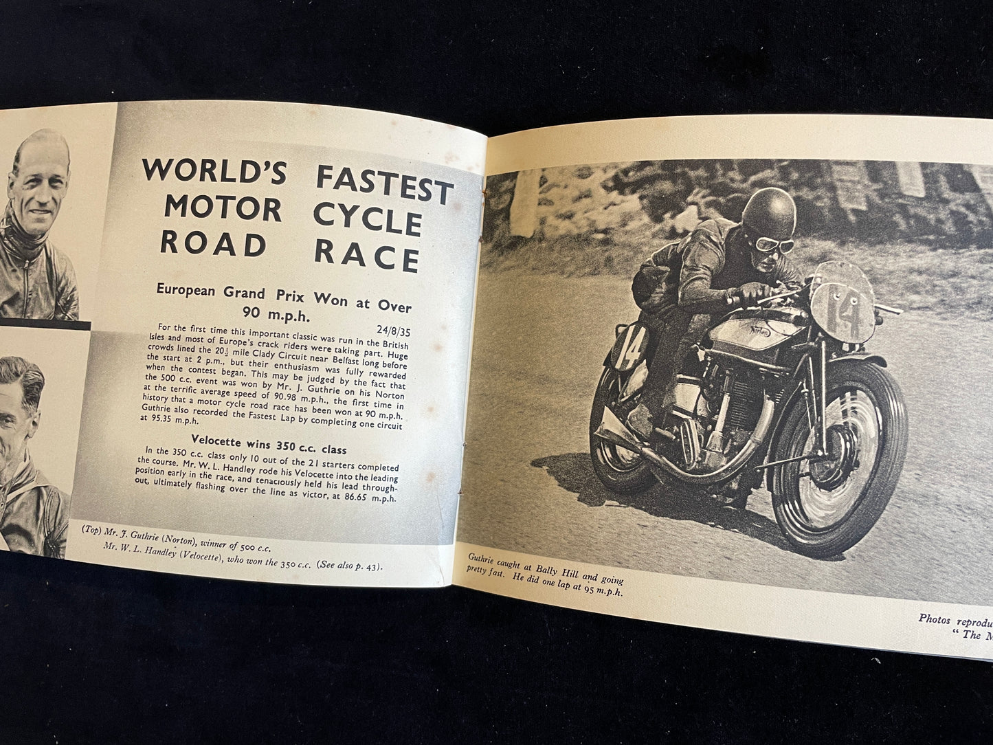 Castrol Achievements 1935 Racing and Rallying Cars and Motorcycles brochure with original signed letter