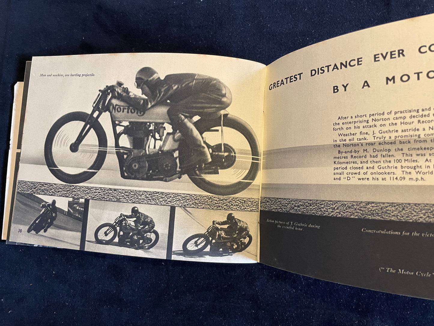 Castrol Achievements 1935 Racing and Rallying Cars and Motorcycles brochure with original signed letter