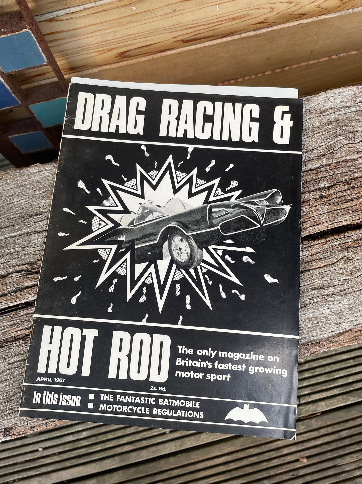 Batmobile special in 60's drag racing and Hot Rod magazine