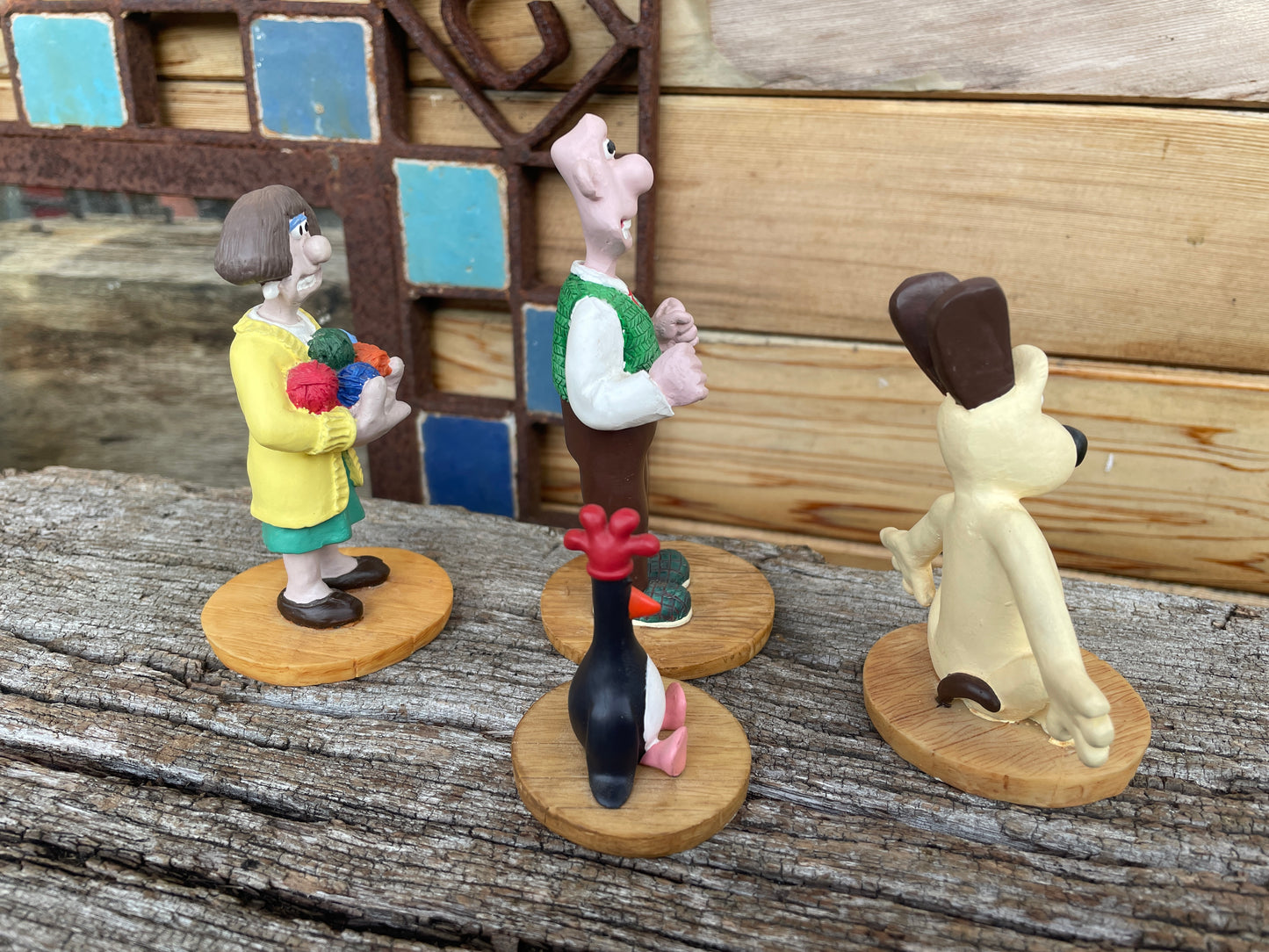 Vintage Wallace and Gromit character figures c90's