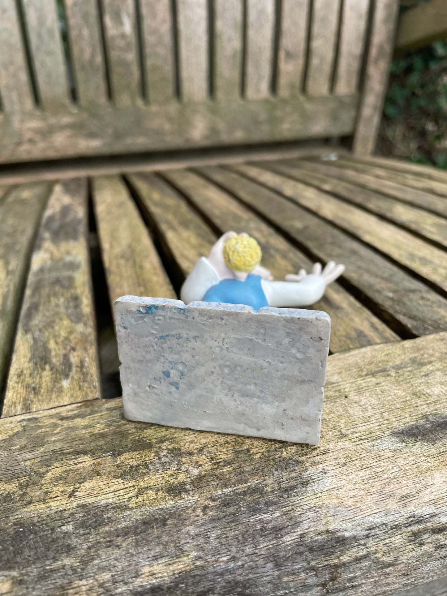 Wallace and Gromit- Wallace window cleaner character ceramic figure 11cm tall