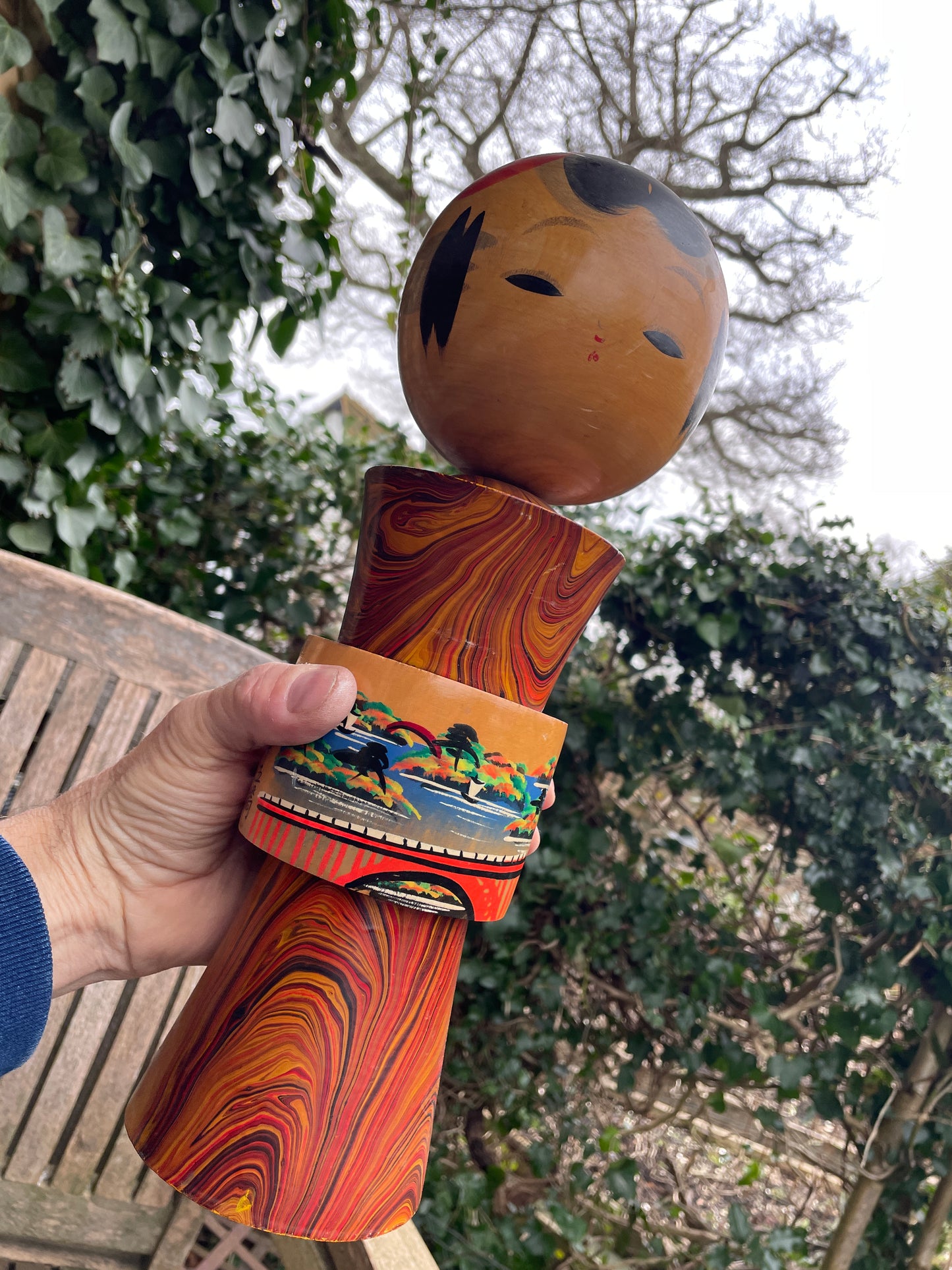 Original Kokeshi Doll measuring 36cm tall