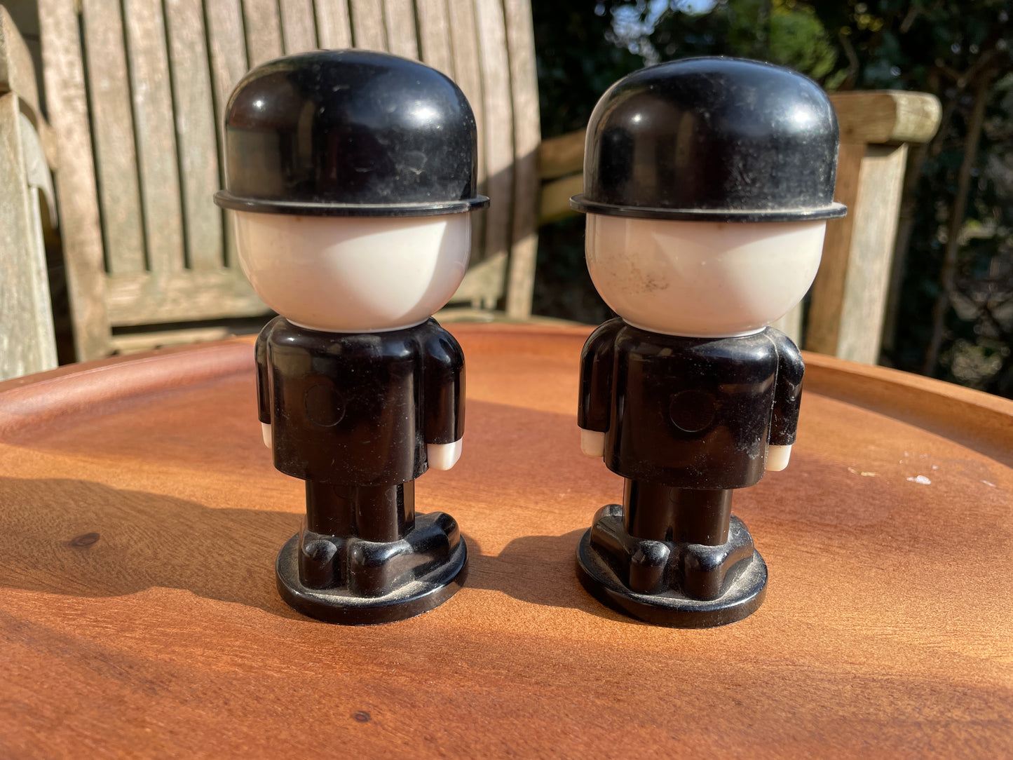 Vintage 1970s Homepride Fred salt and pepper 11cm Tall
