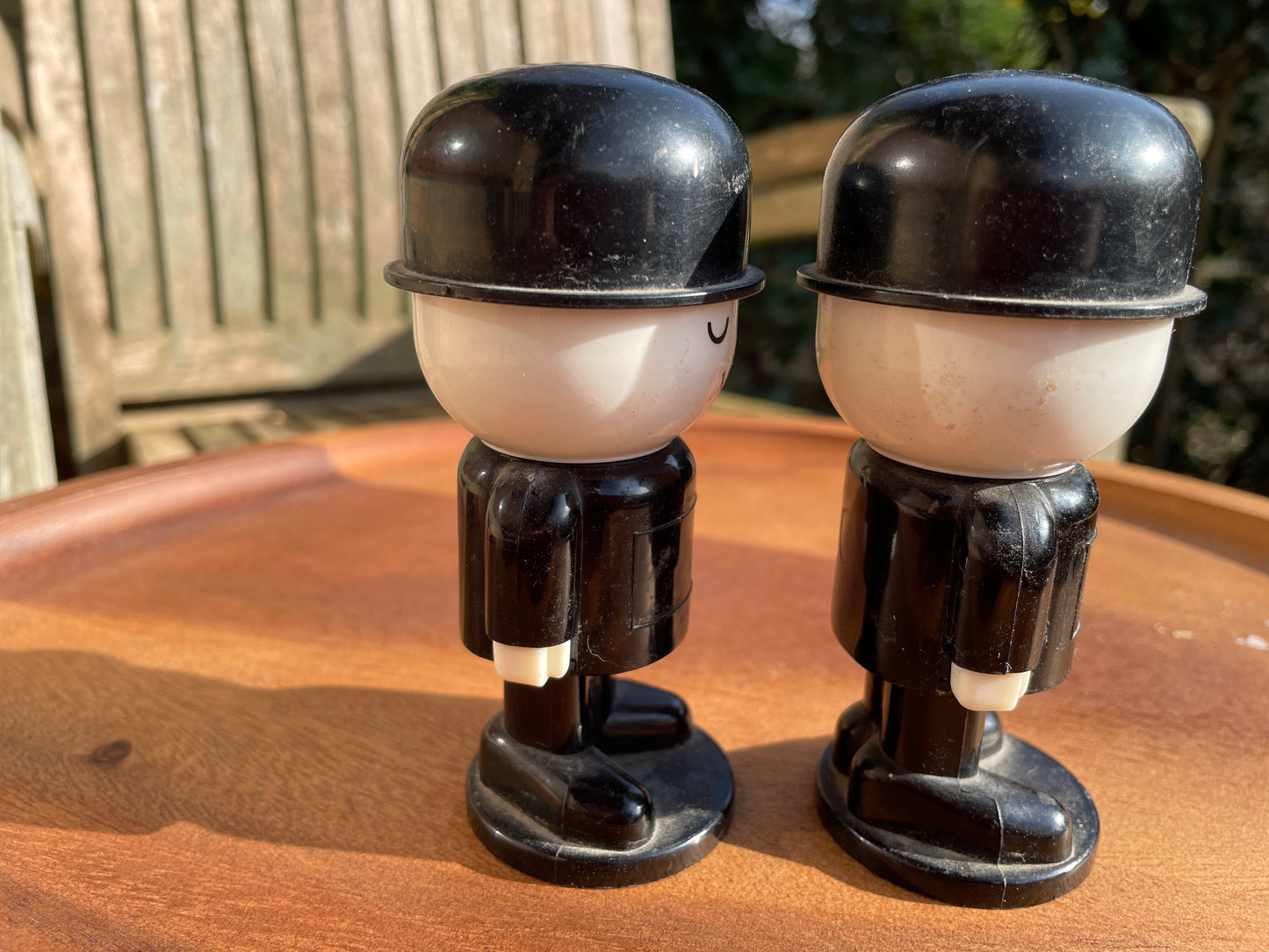 Vintage 1970s Homepride Fred salt and pepper 11cm Tall