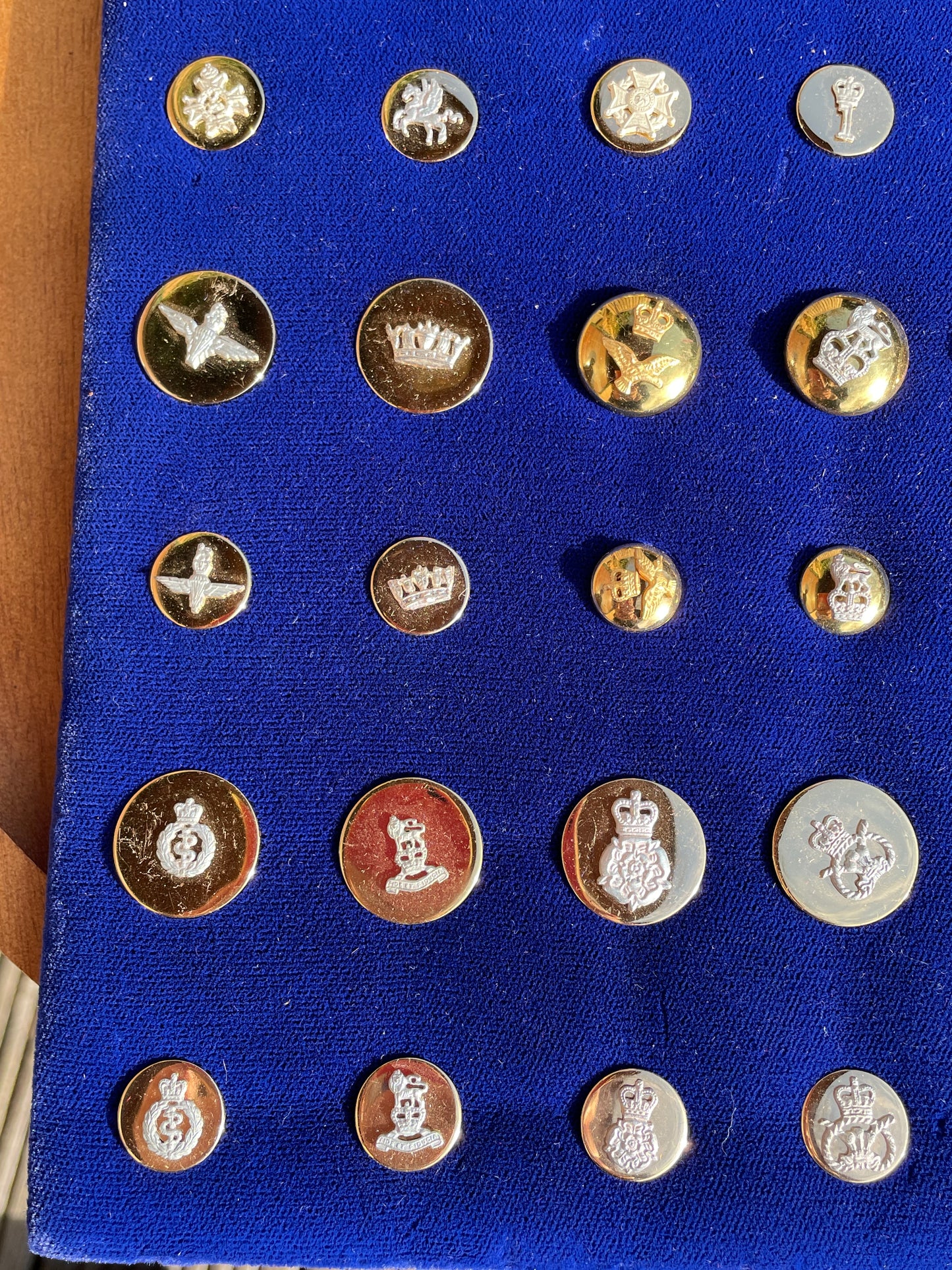 Military buttons - Army , civil , Royal Household ,Royal Navy, Scots Guards, RAF and more