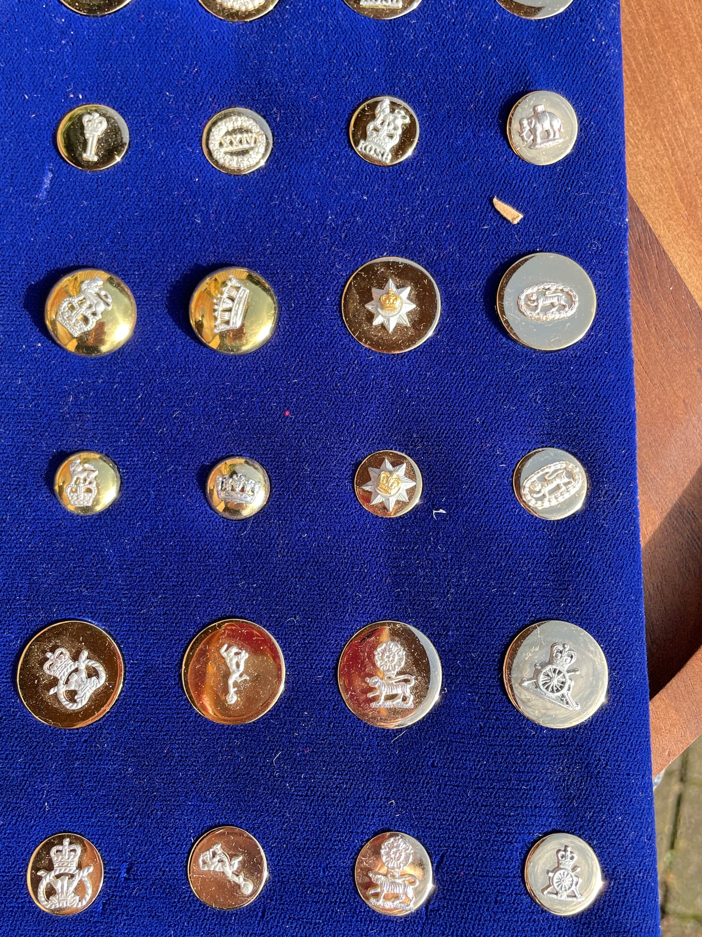 Military buttons - Army , civil , Royal Household ,Royal Navy, Scots Guards, RAF and more