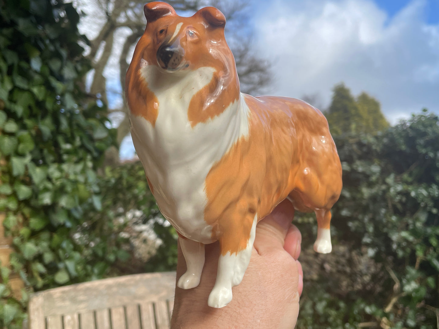 Vintage Rough Collie Beswick porcelain figurine - Champion Lochinvar of Lady Park