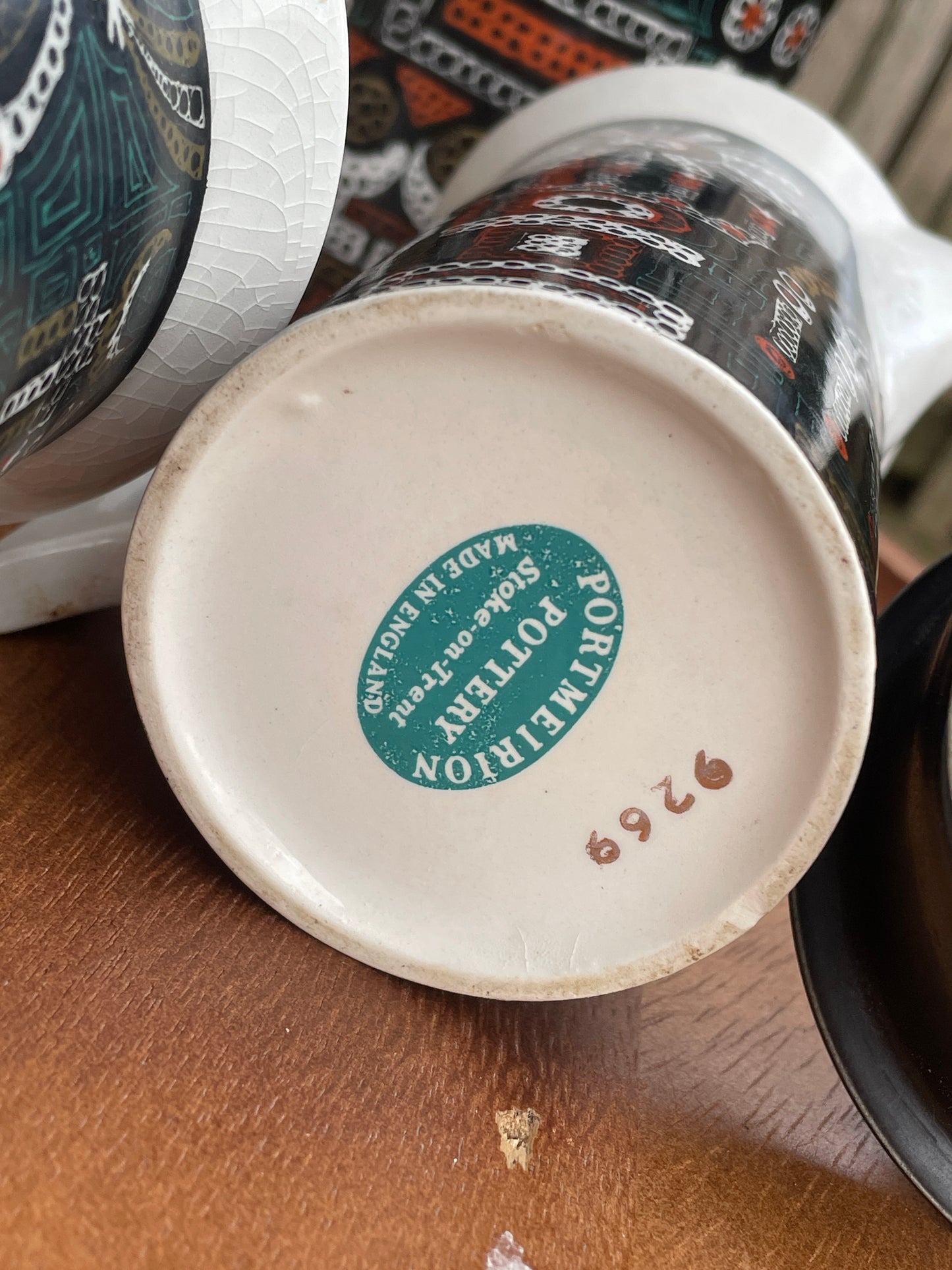 Portmeirion Pottery Magic City pattern coffee set by Susan Williams Ellis