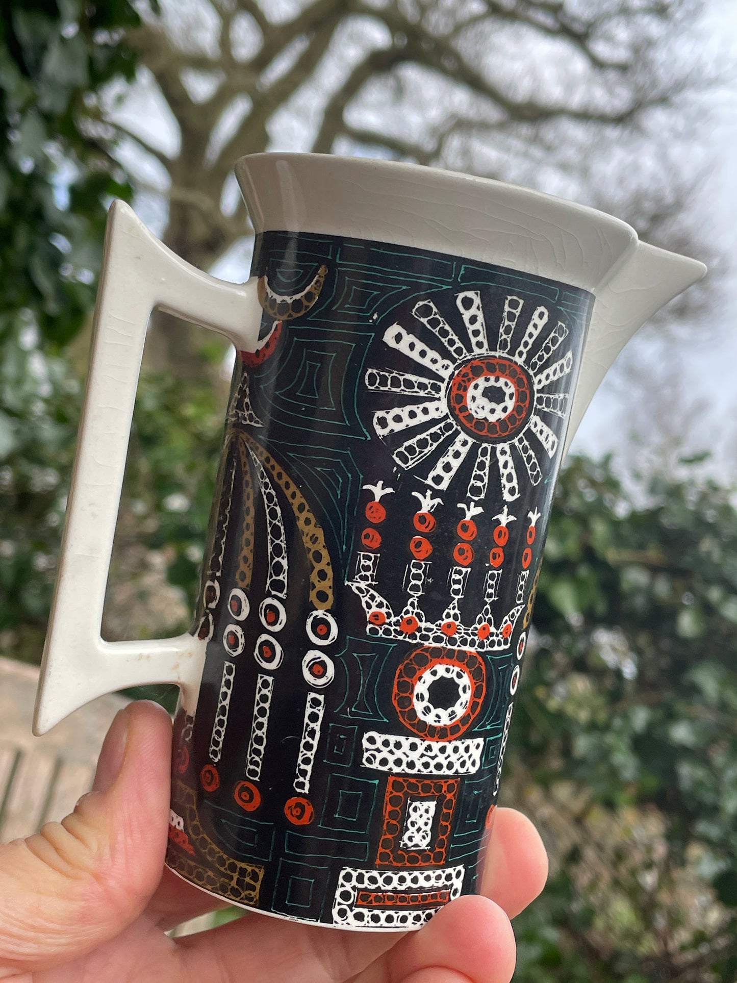 Portmeirion Pottery Magic City pattern coffee set by Susan Williams Ellis