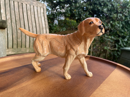 Vintage golden Labrador Royal Doulton Beswick porcelain dog figurine - Model No. D145
