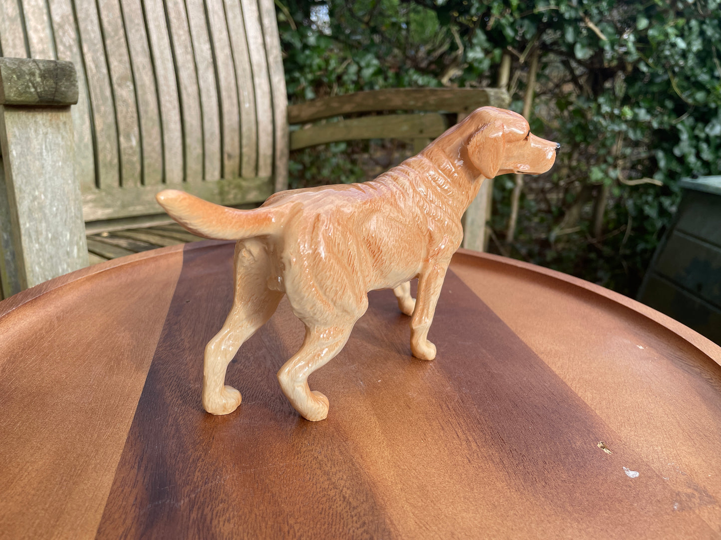 Vintage golden Labrador Royal Doulton Beswick porcelain dog figurine - Model No. D145