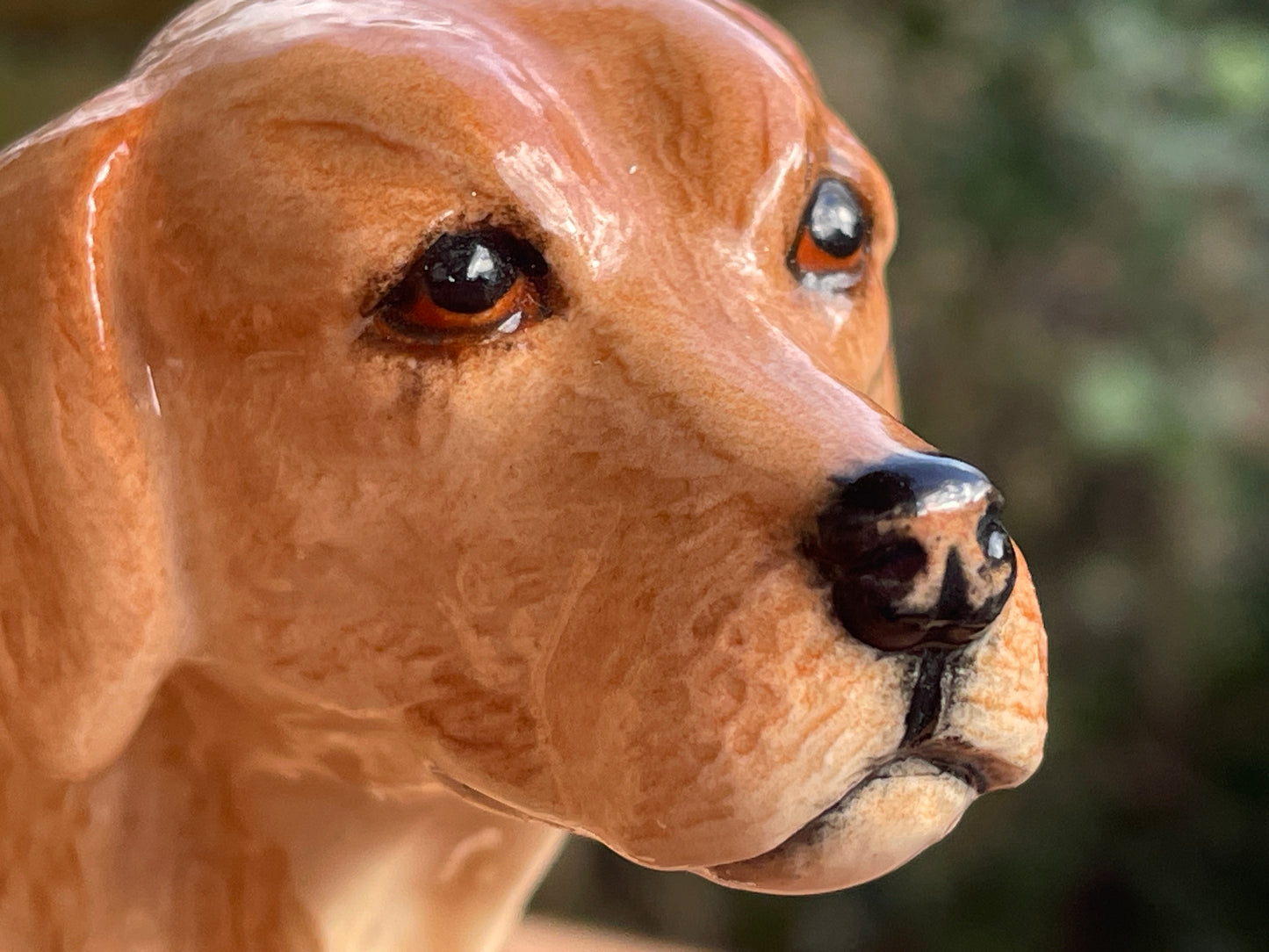 Vintage golden Labrador Royal Doulton Beswick porcelain dog figurine - Model No. D145