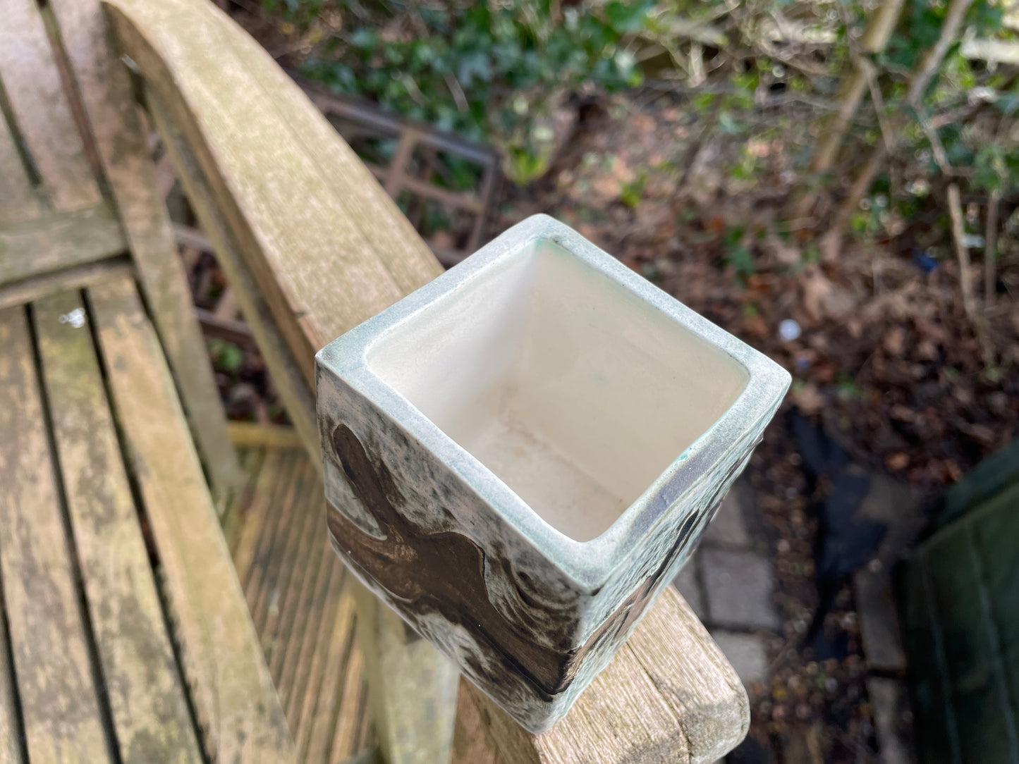 Carn Pottery pot pot by John Beusman with printed marks to base 7cm tall