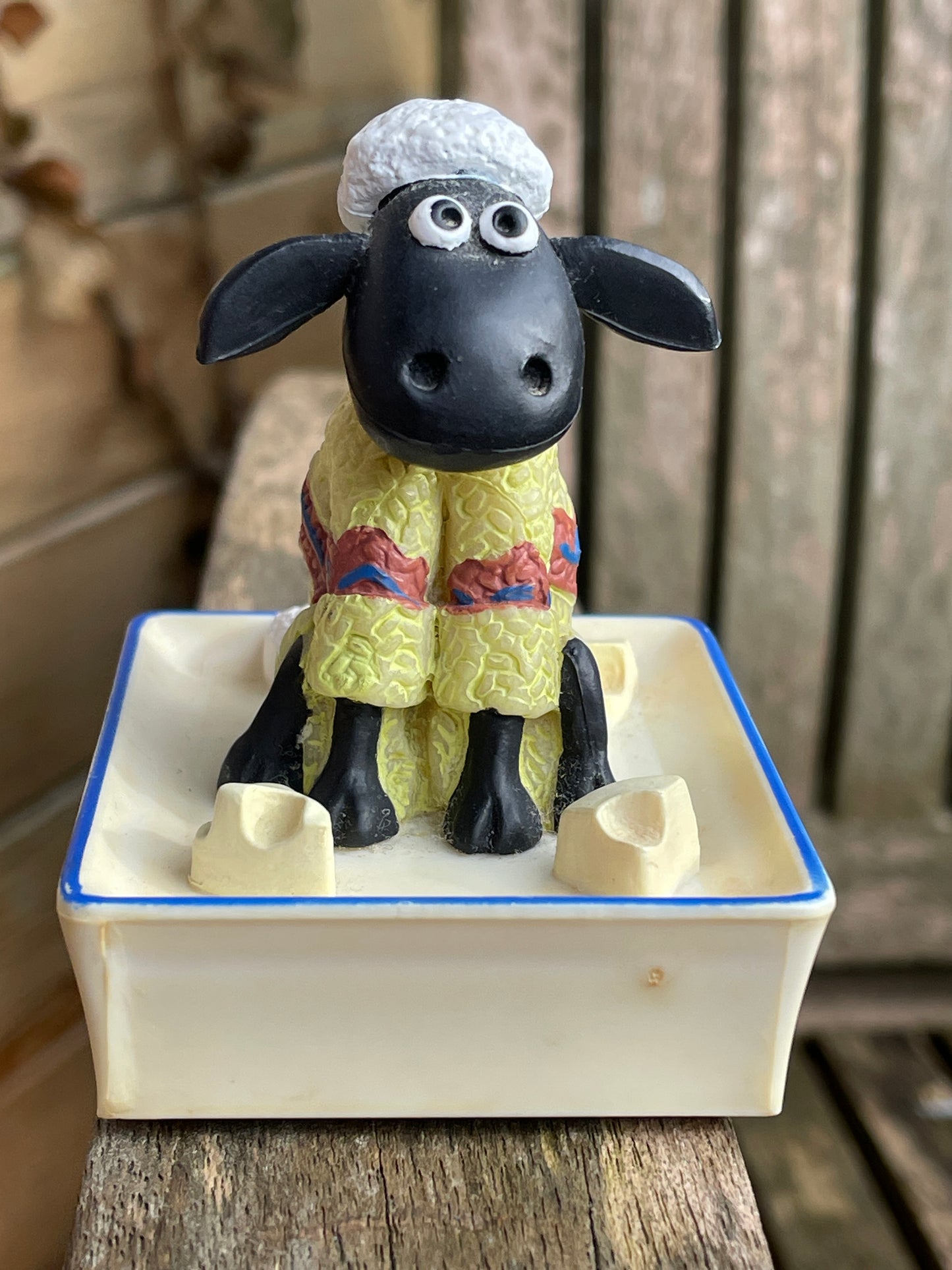 Vintage Shaun the sheep from Wallace and Gromit figure 8cm tall c1990's