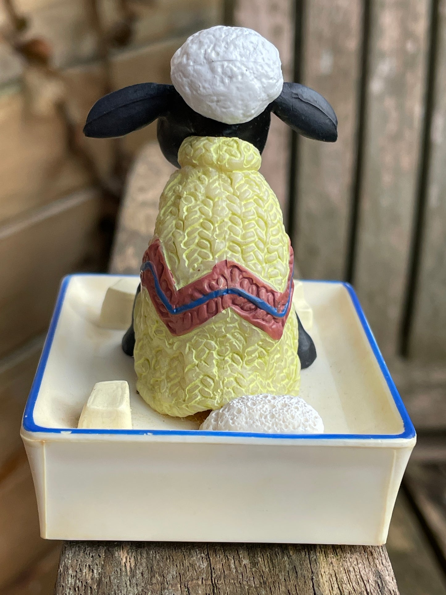 Vintage Shaun the sheep from Wallace and Gromit figure 8cm tall c1990's
