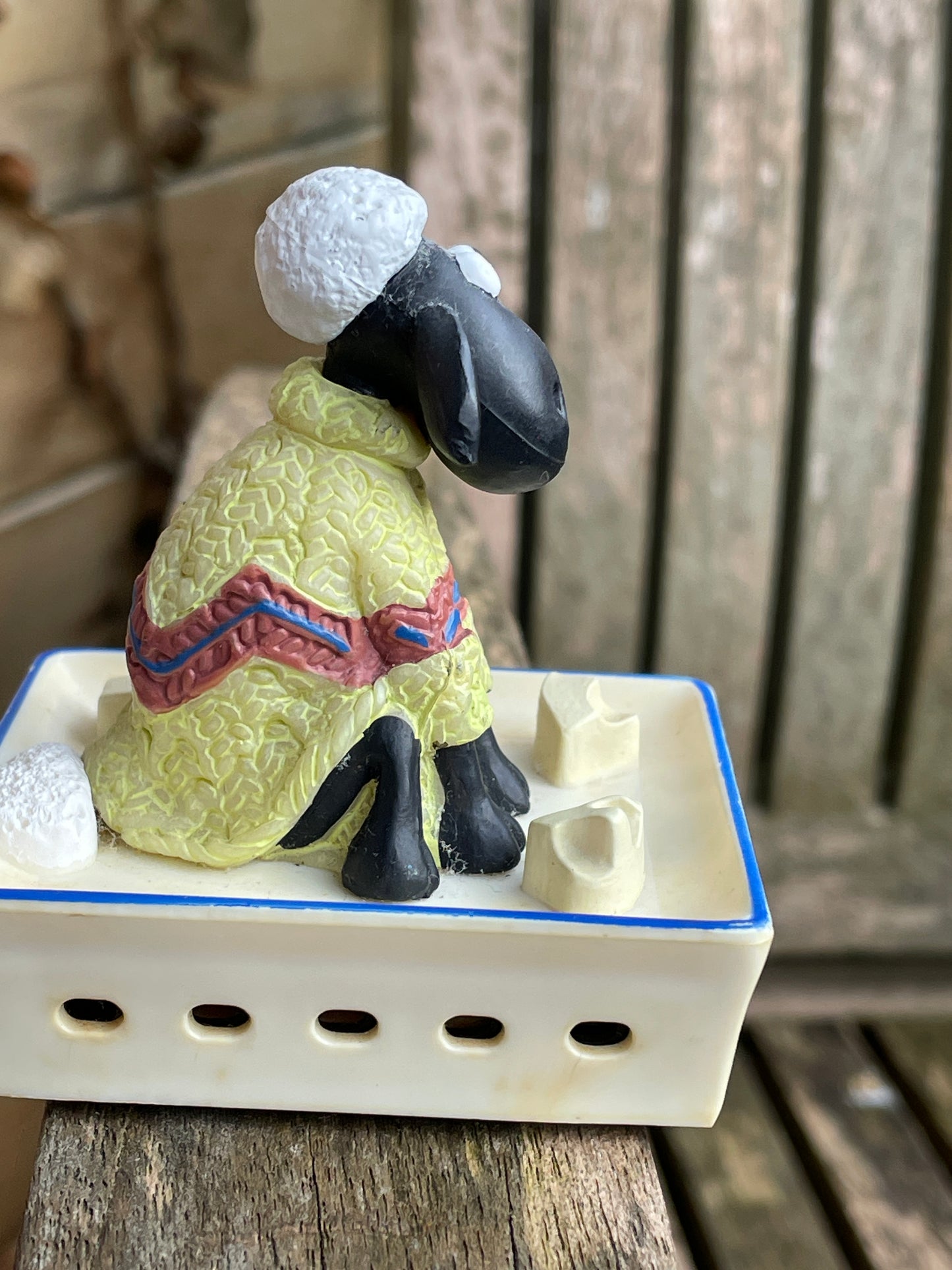 Vintage Shaun the sheep from Wallace and Gromit figure 8cm tall c1990's