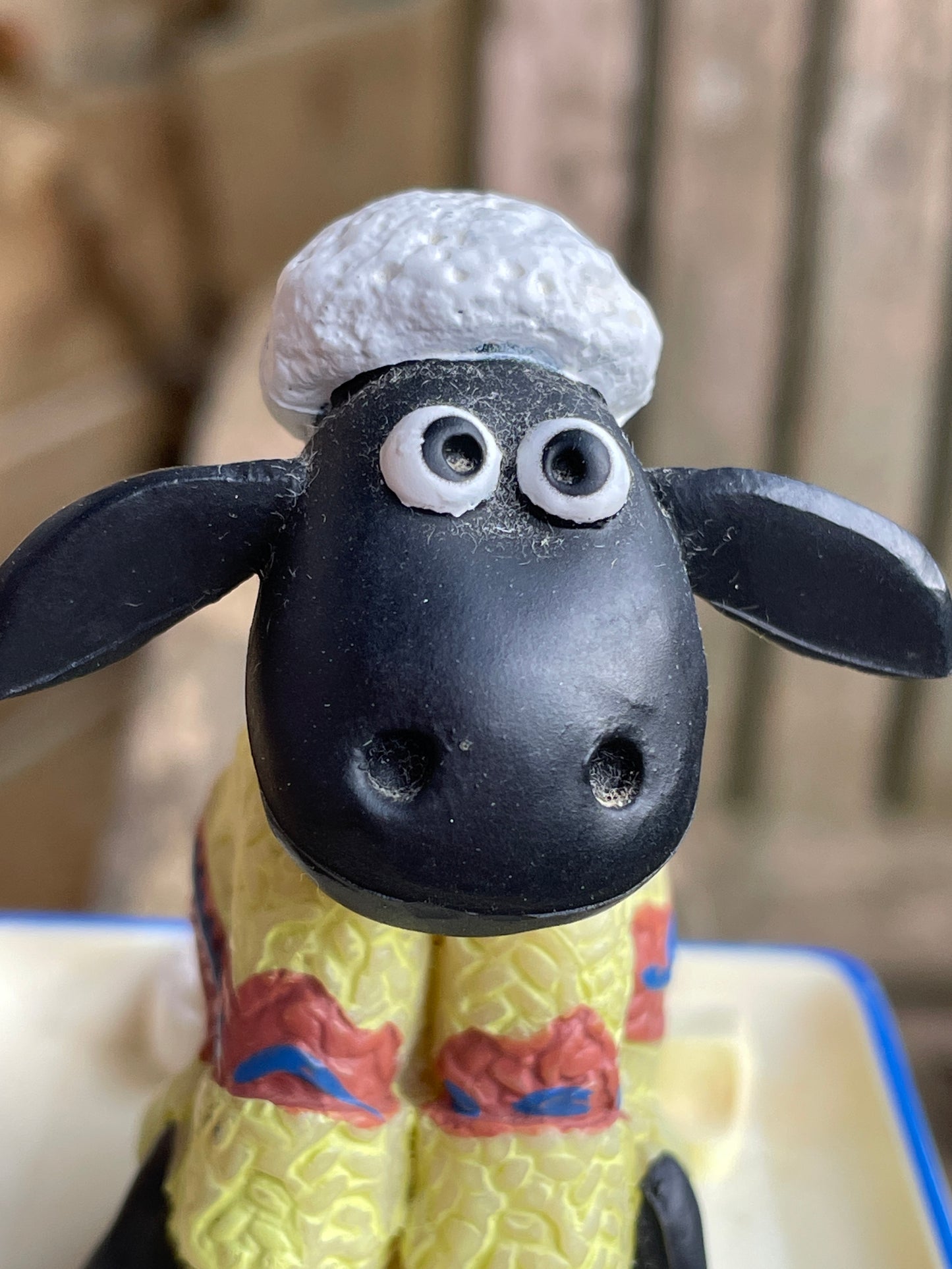Vintage Shaun the sheep from Wallace and Gromit figure 8cm tall c1990's