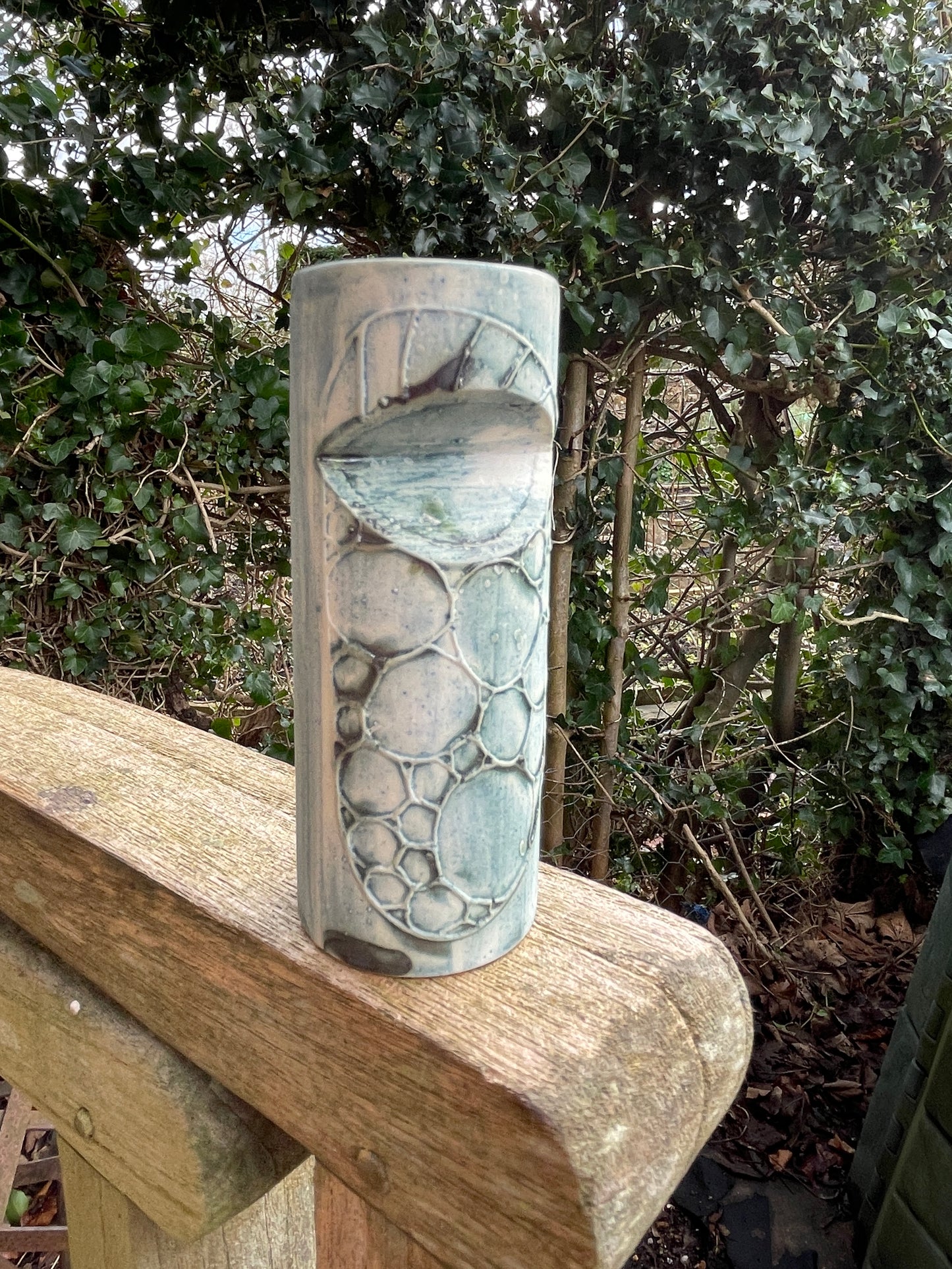 Carn Pottery pot vase by John Beusman with printed marks to base 10cm tall