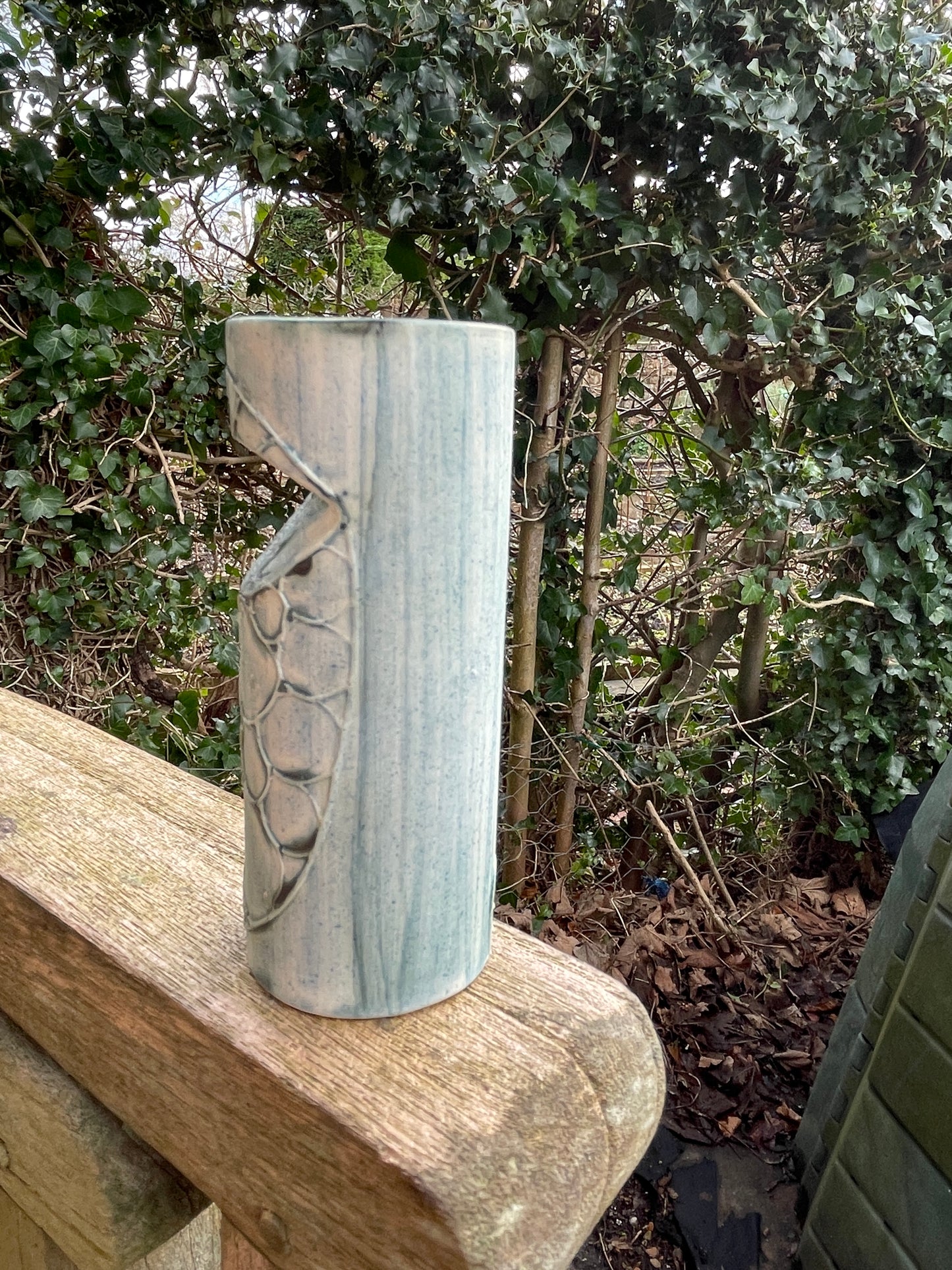 Carn Pottery pot vase by John Beusman with printed marks to base 10cm tall