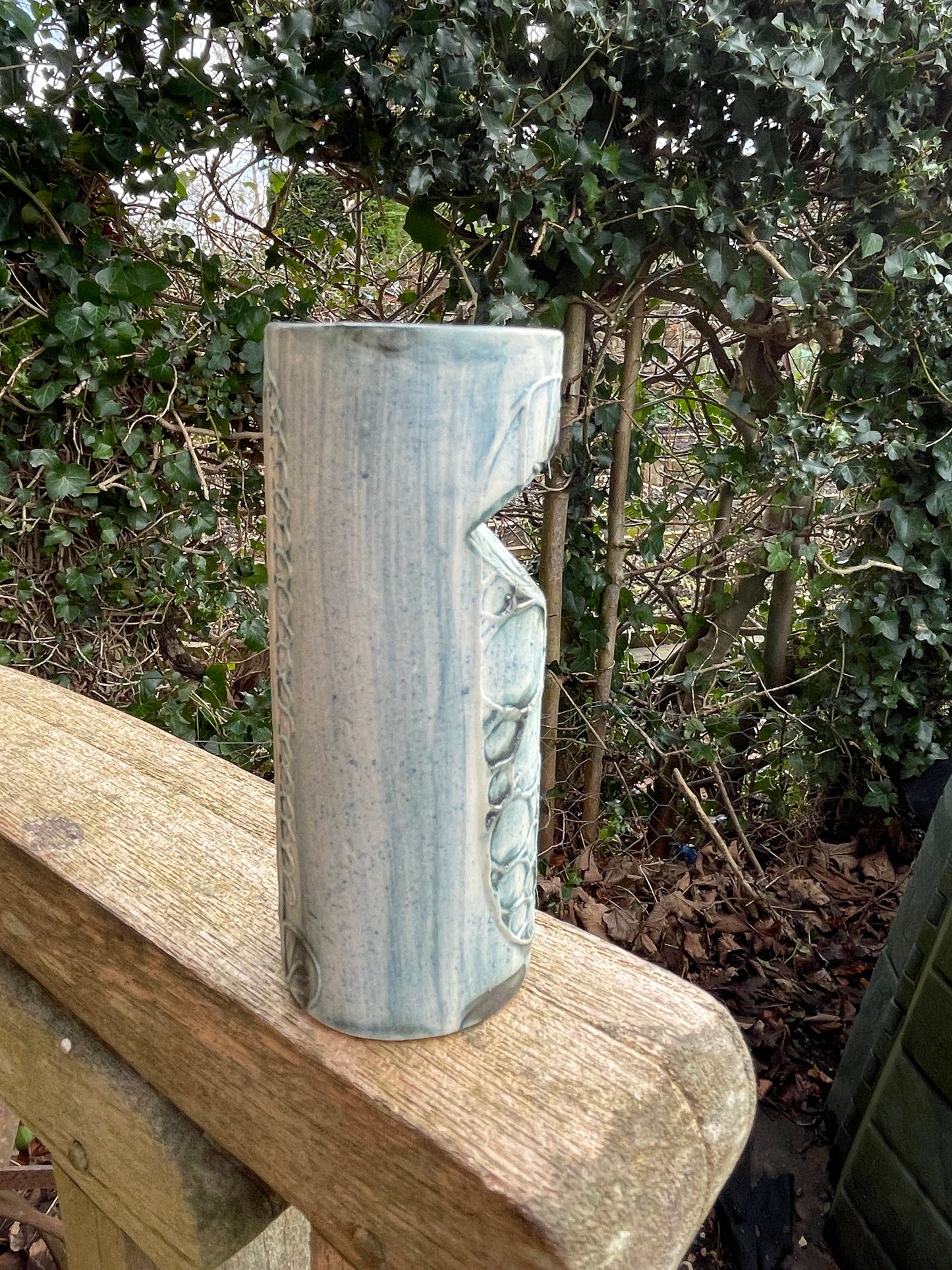 Carn Pottery pot vase by John Beusman with printed marks to base 10cm tall