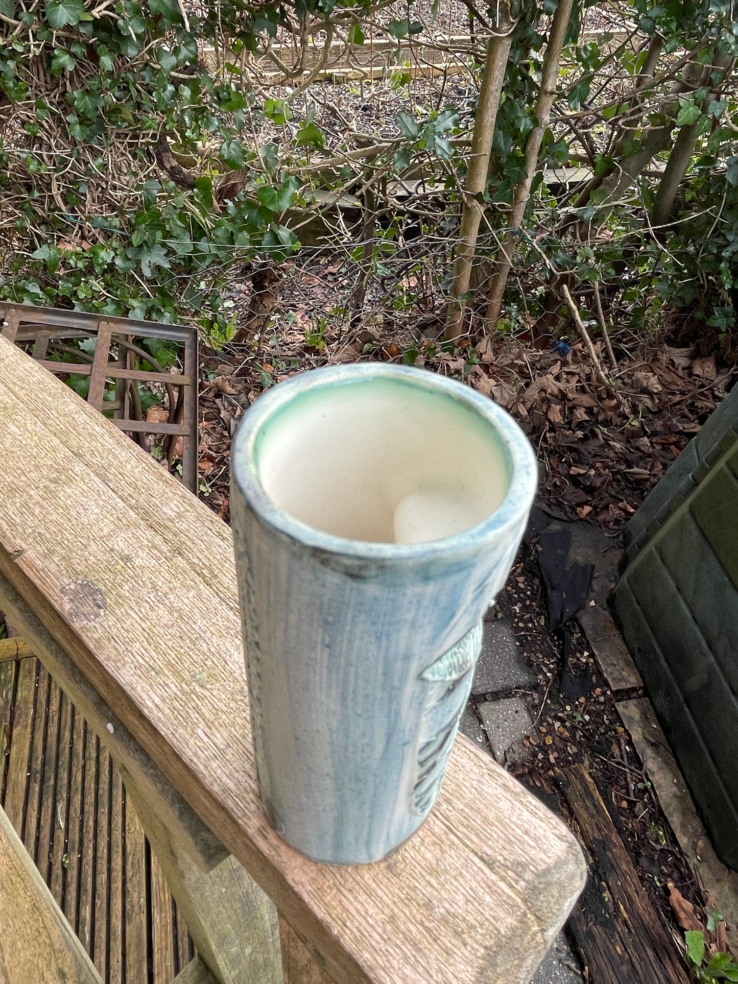 Carn Pottery pot vase by John Beusman with printed marks to base 10cm tall