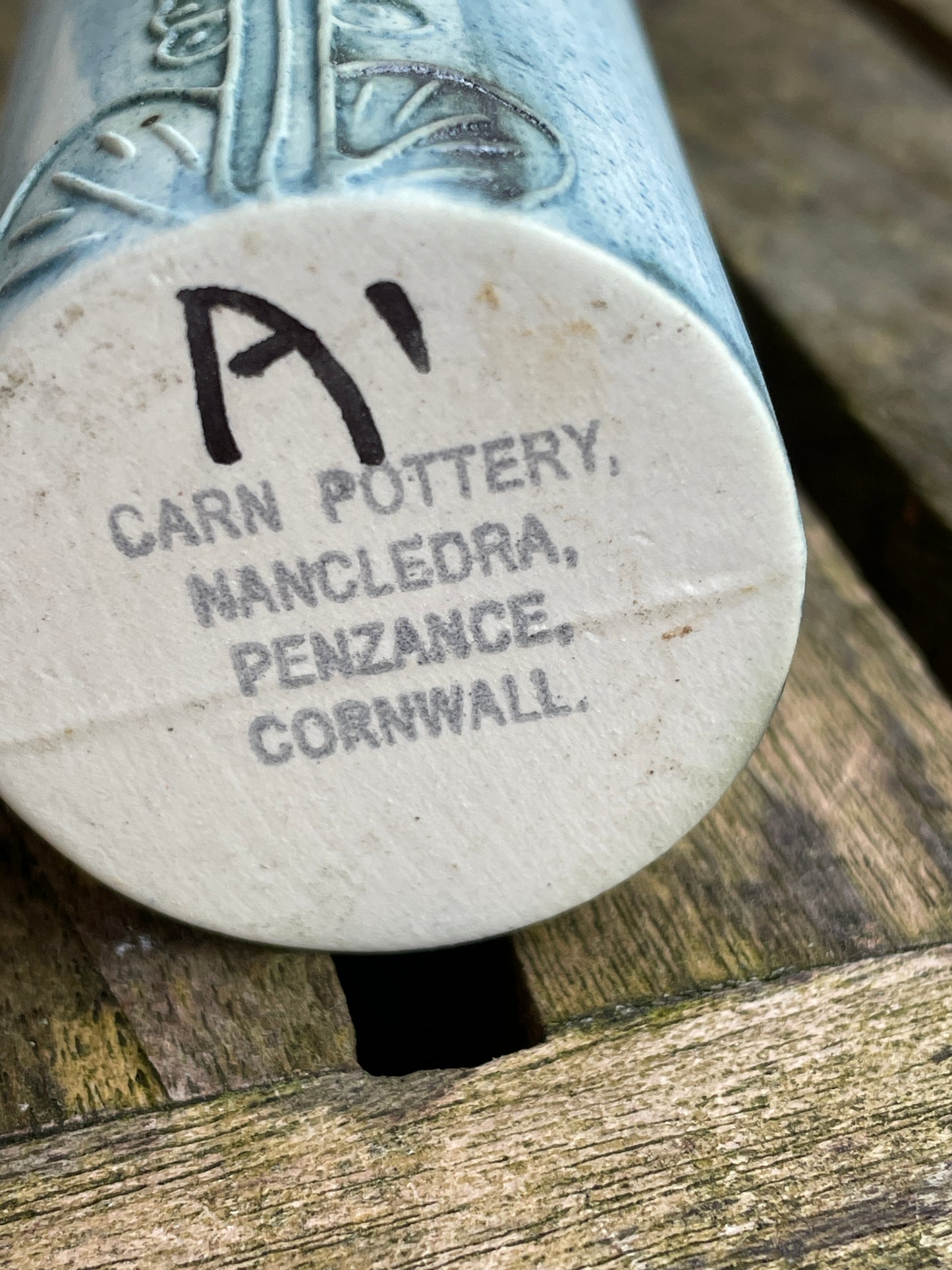 Carn Pottery pot vase by John Beusman with printed marks to base 10cm tall