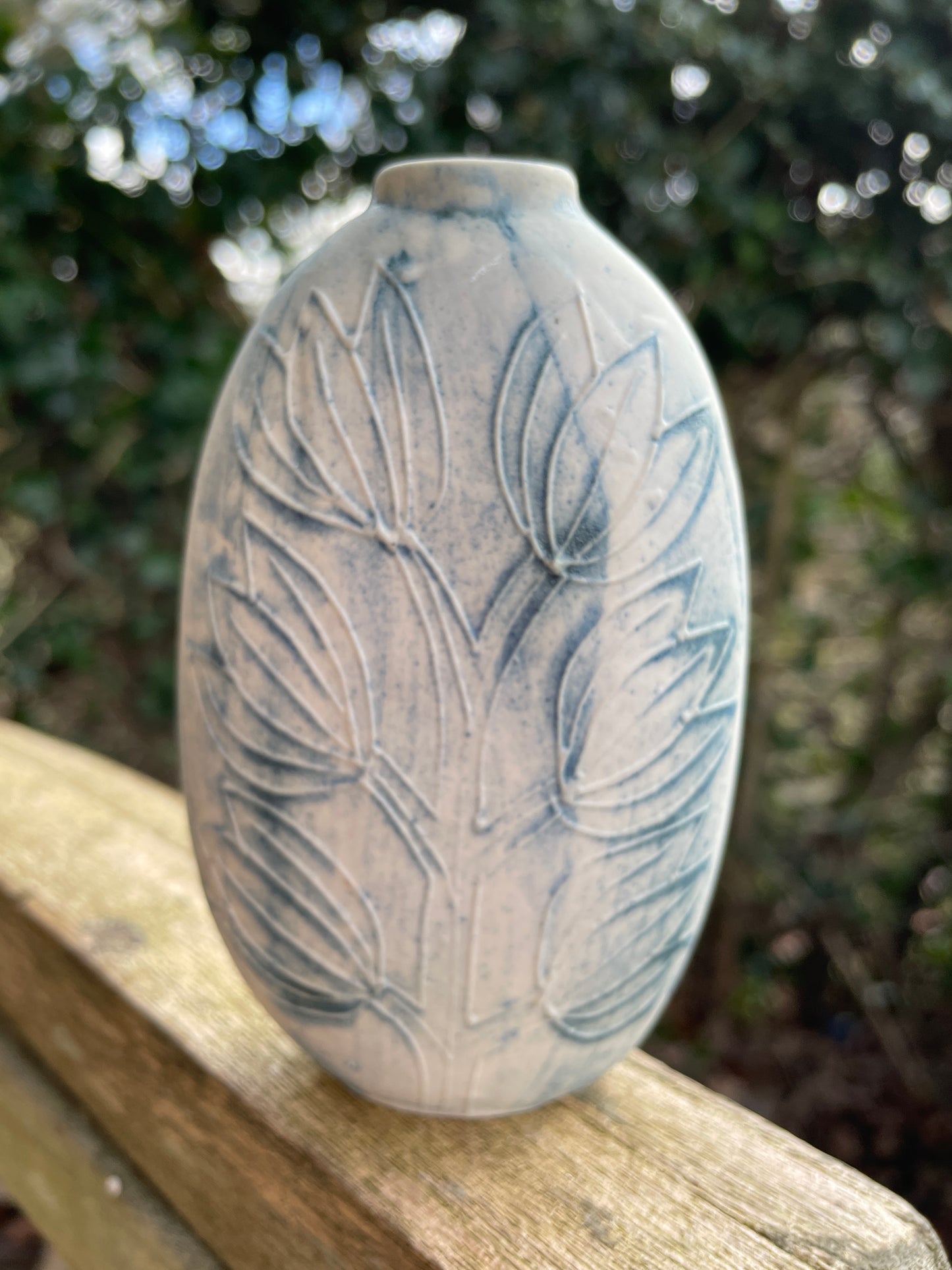 Carn Pottery vase by John Beusman with printed marks to base 12cm tall