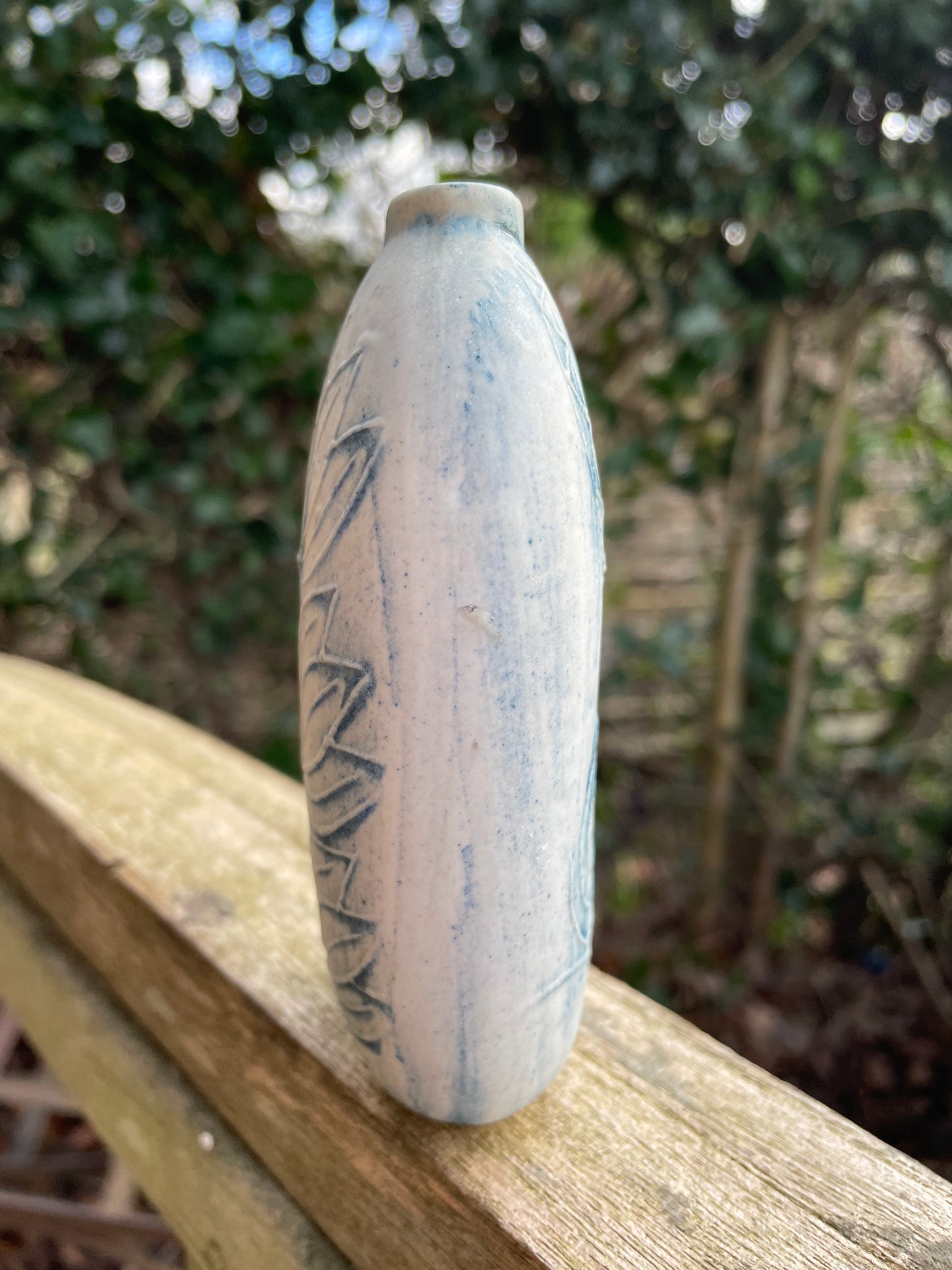 Carn Pottery vase by John Beusman with printed marks to base 12cm tall