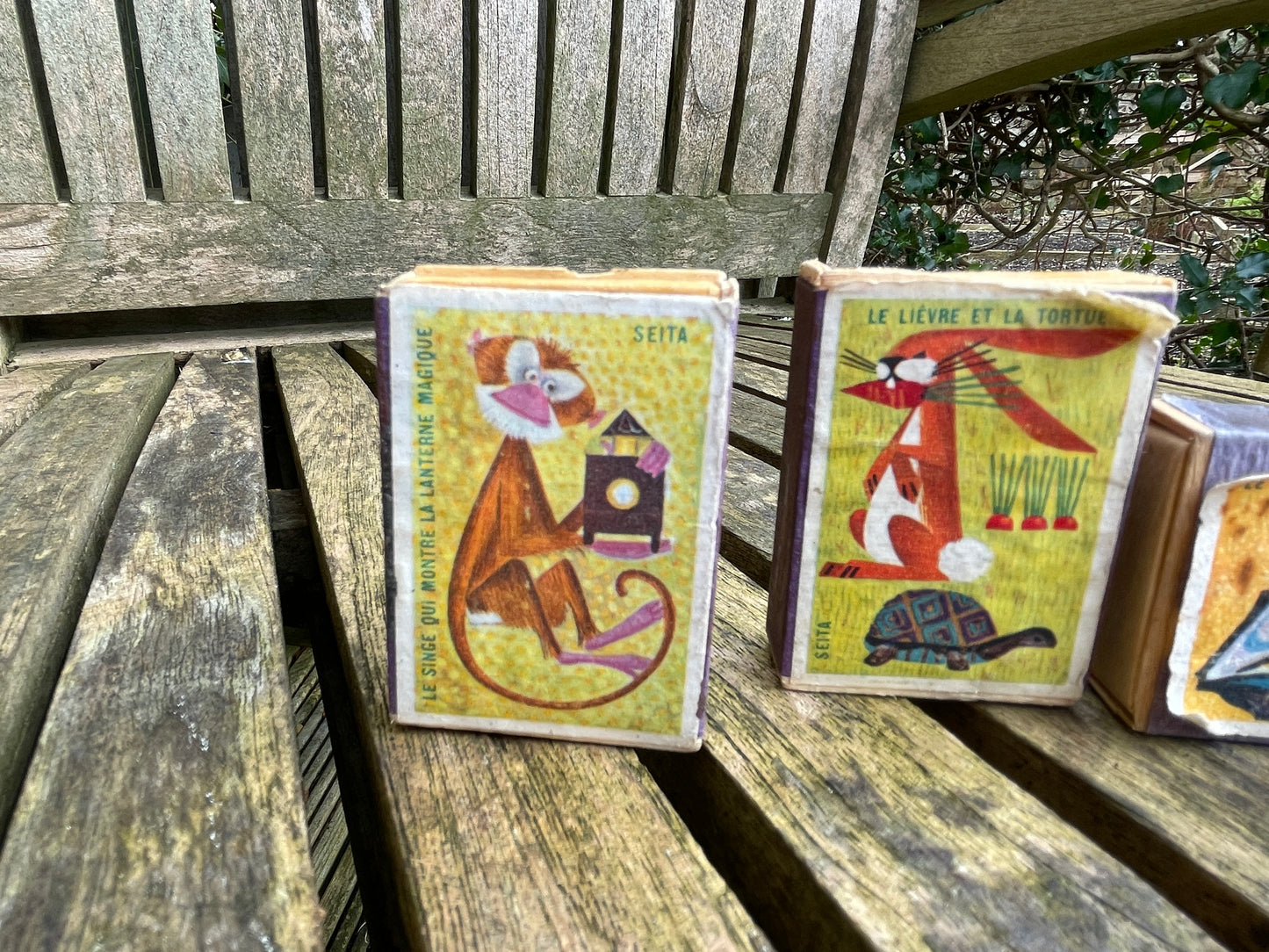 Original vintage French Seita fable matchboxes