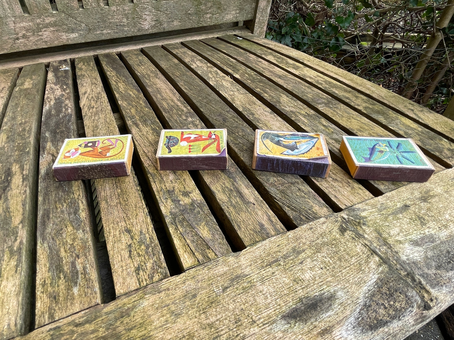 Original vintage French Seita fable matchboxes