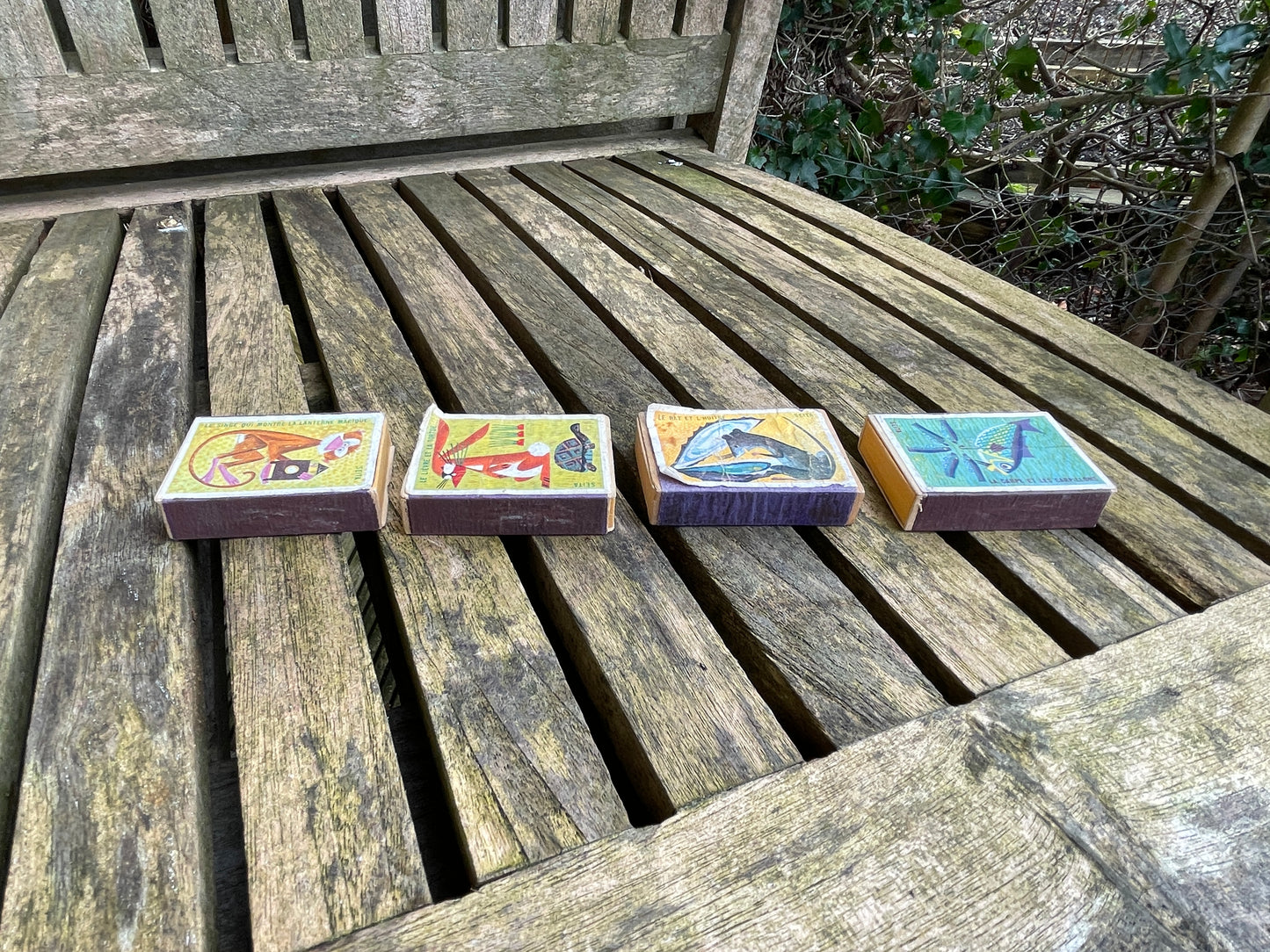 Original vintage French Seita fable matchboxes