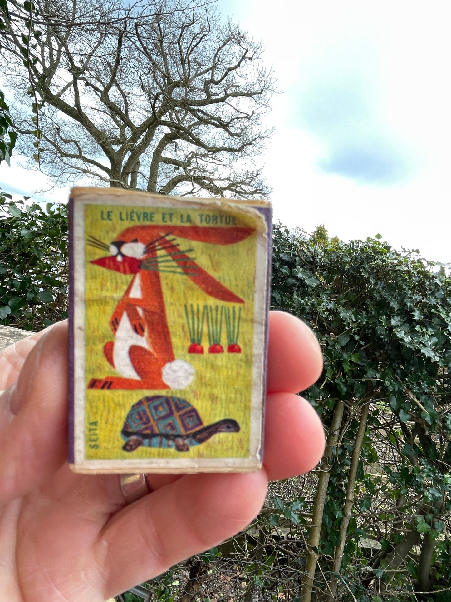 Original vintage French Seita fable matchboxes