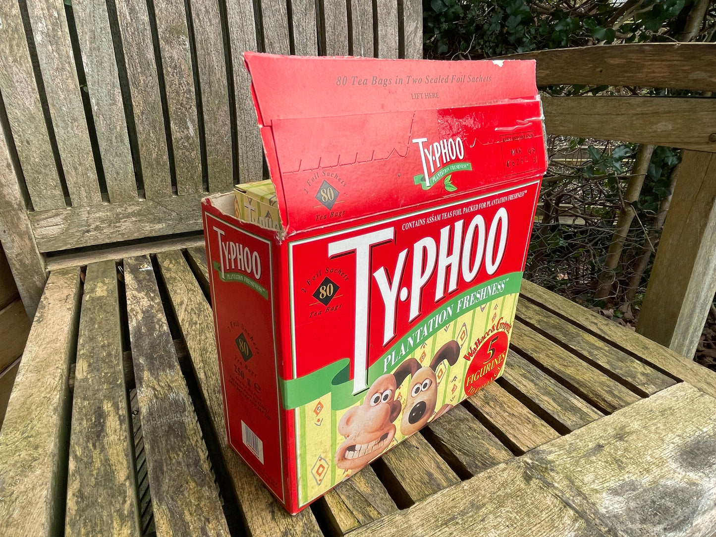 Feathers Mc Graw etc - Wallace and Gromit characters in original boxes in original Typhoo tea box