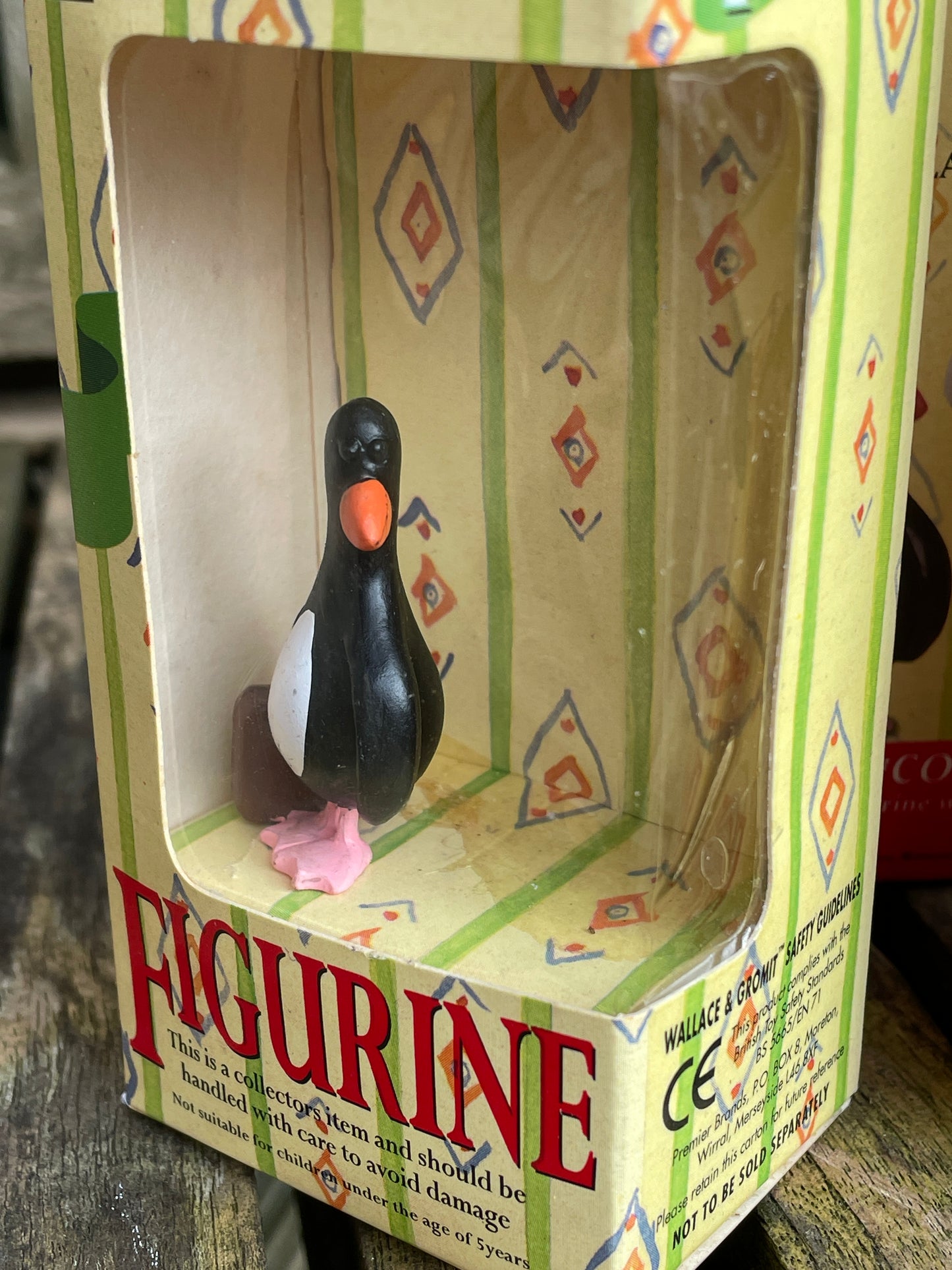 Feathers Mc Graw etc - Wallace and Gromit characters in original boxes in original Typhoo tea box