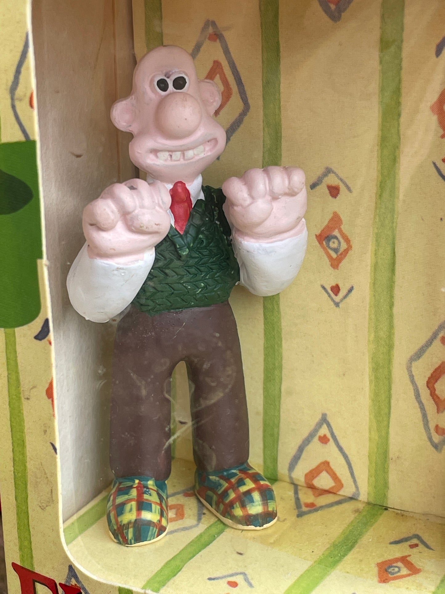 Feathers Mc Graw etc - Wallace and Gromit characters in original boxes in original Typhoo tea box