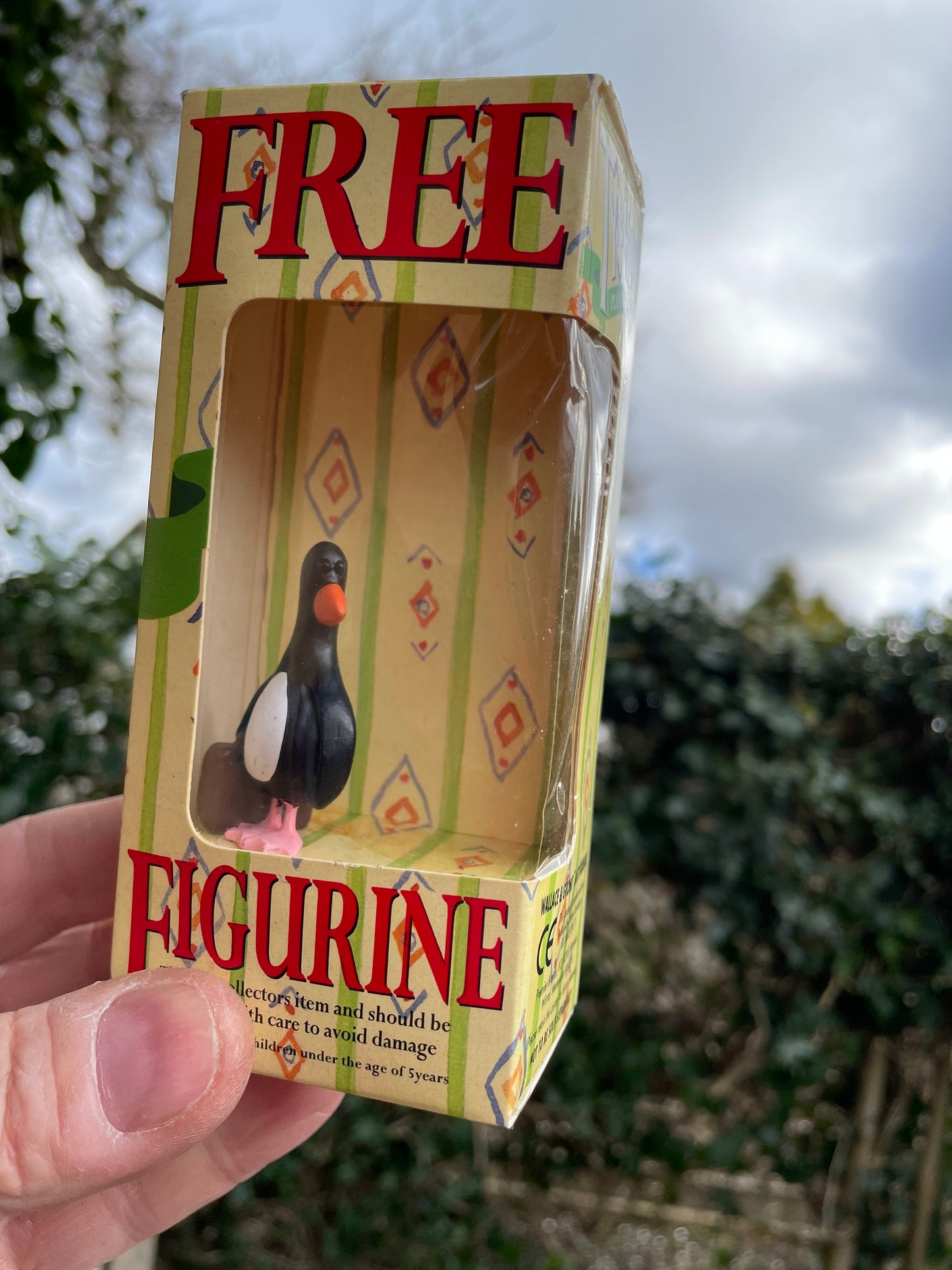 Feathers Mc Graw etc - Wallace and Gromit characters in original boxes in original Typhoo tea box