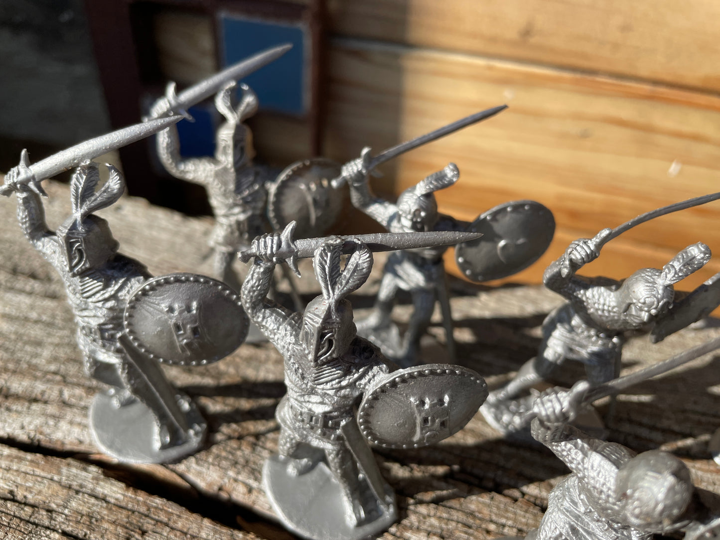Plastic toy soldiers, Medieval Knights, Timpo Toys 1970's vintage