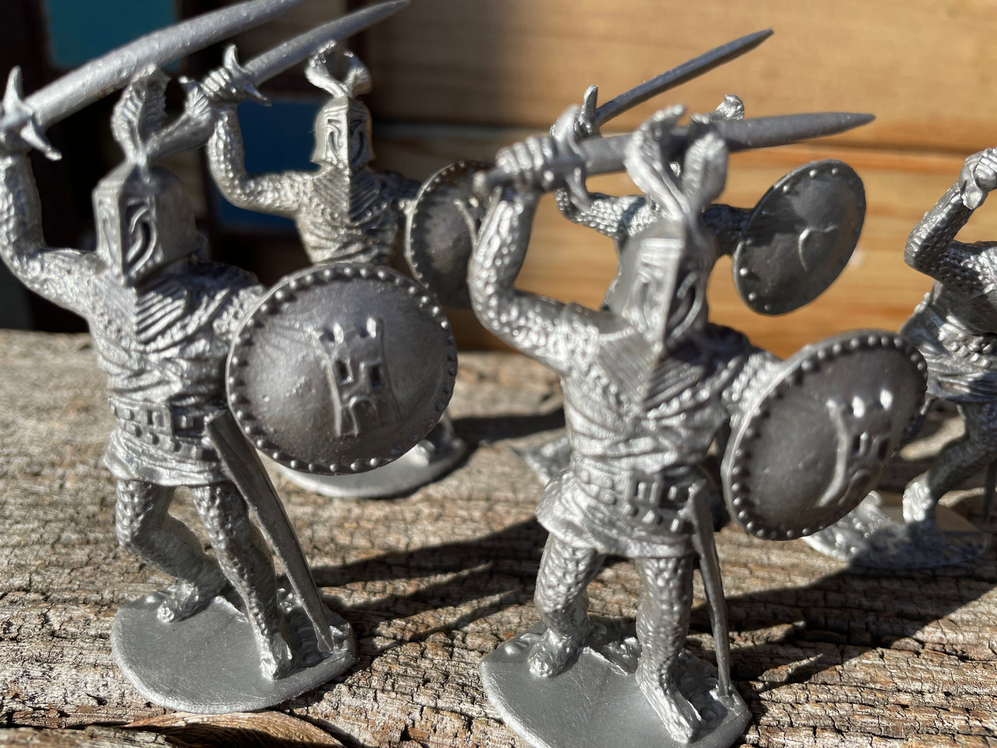 Plastic toy soldiers, Medieval Knights, Timpo Toys 1970's vintage